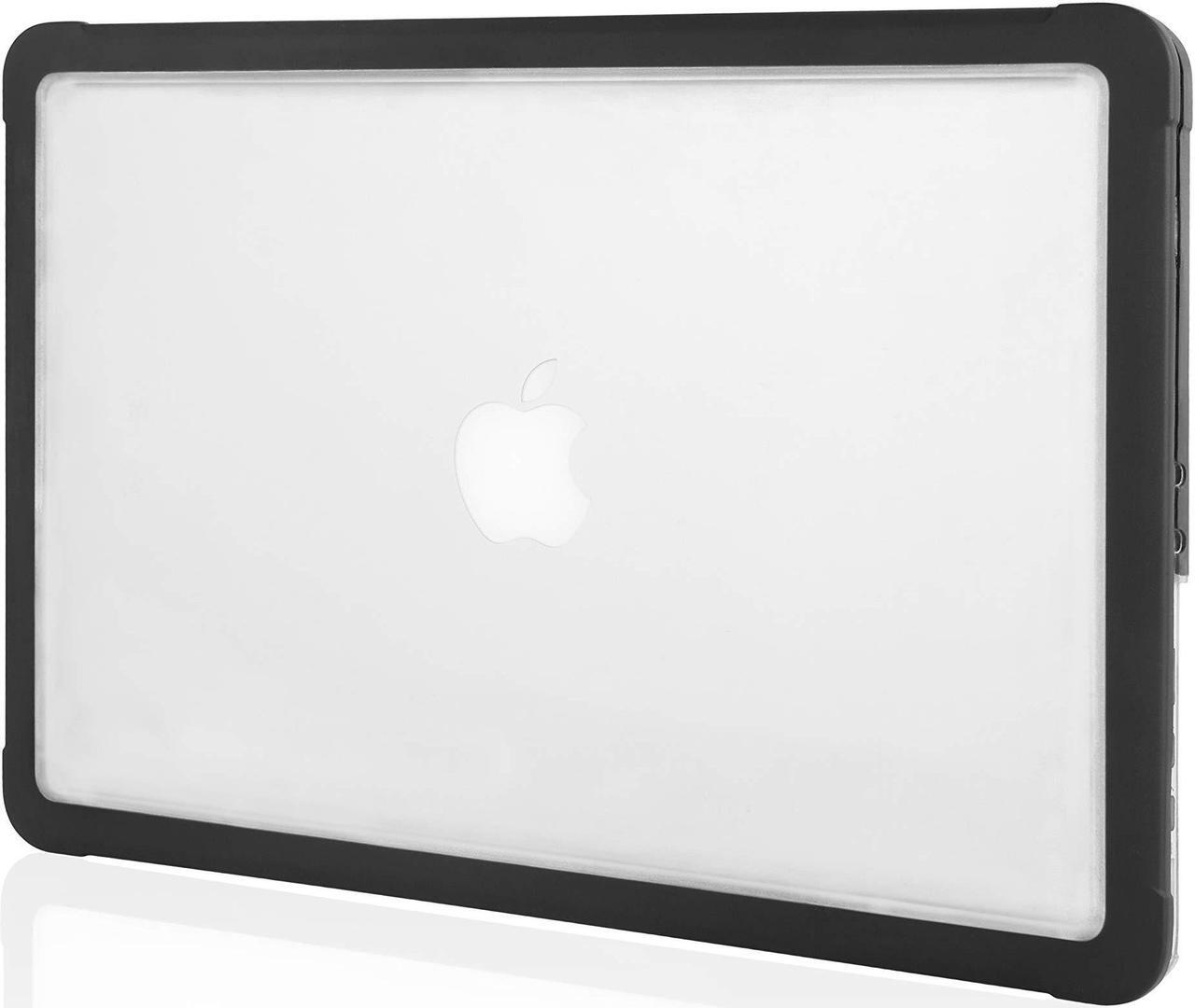 Alt view image 3 of 3 - STM Dux for MacBook Air (13-inch) Ultra Protective case - M1 & Retina 2020/2018 Models (A1932/A2179/A2337) - Translucent, Rugged, Mil-Spec Drop Tested Laptop Cover - Black (stm-122-293MW-01)