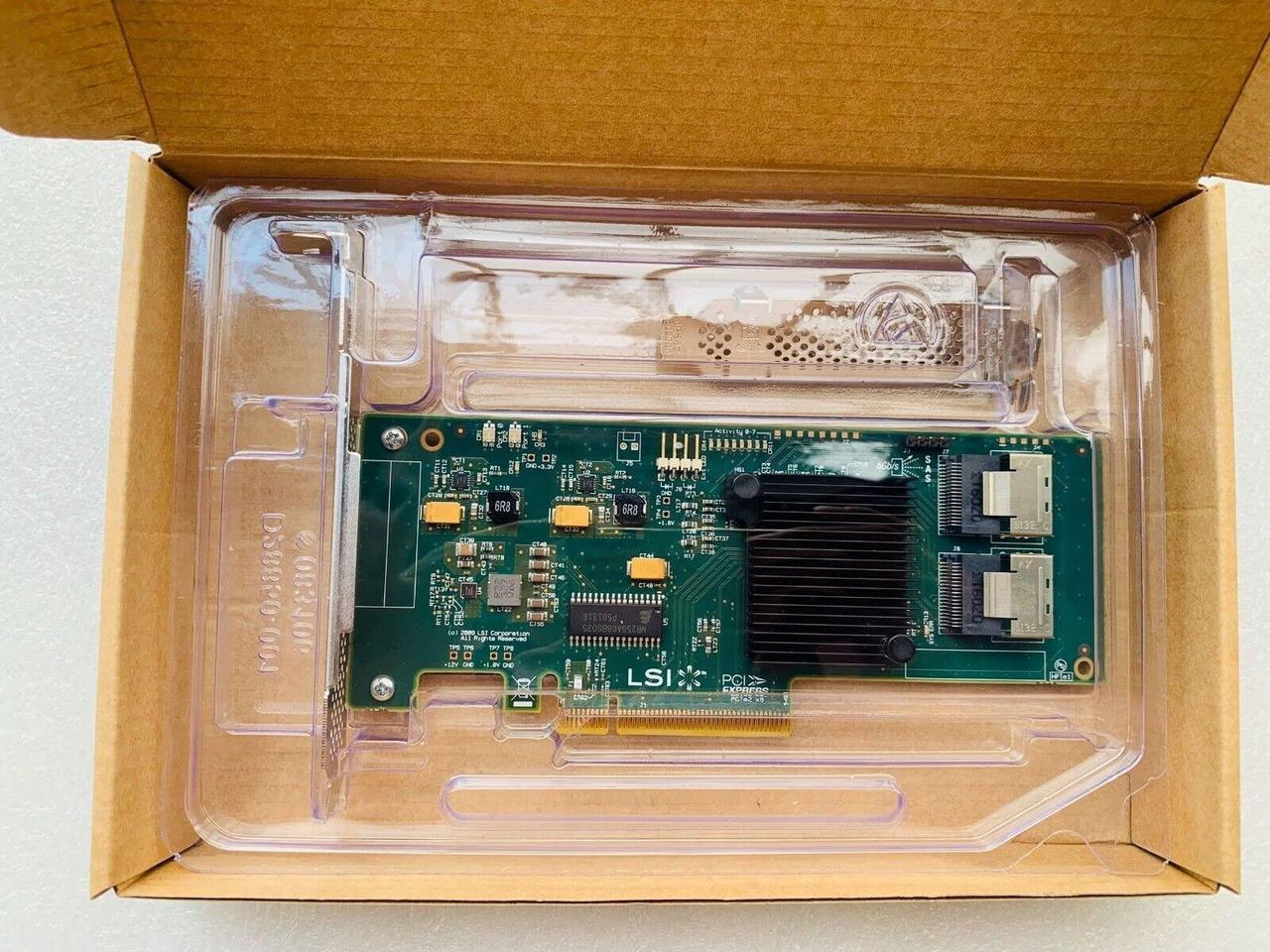Alt view image 4 of 4 - SXTAIGOOD LSI 9201-8i 9211-8i SAS2008 Chip 8-Port 6Gb/s PCI-e HBA SAS SATA RAID Controller Card
