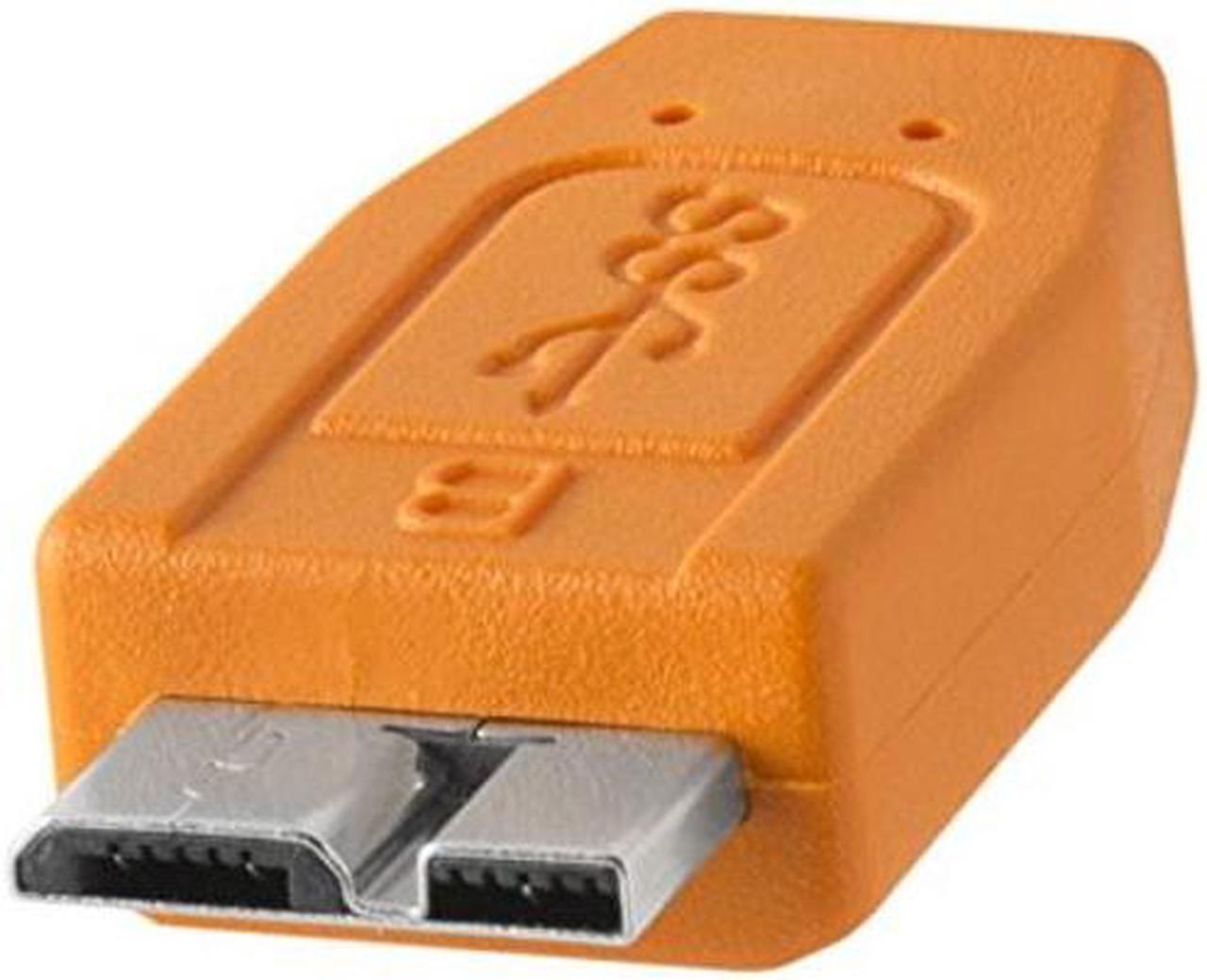 Alt view image 4 of 5 - Tether Tools TetherPro USB-C to USB 3.0 Micro-B Cable | for Fast Transfer and Connection Between Camera and Computer | High Visibility Orange | 15 Feet (4.6 m)