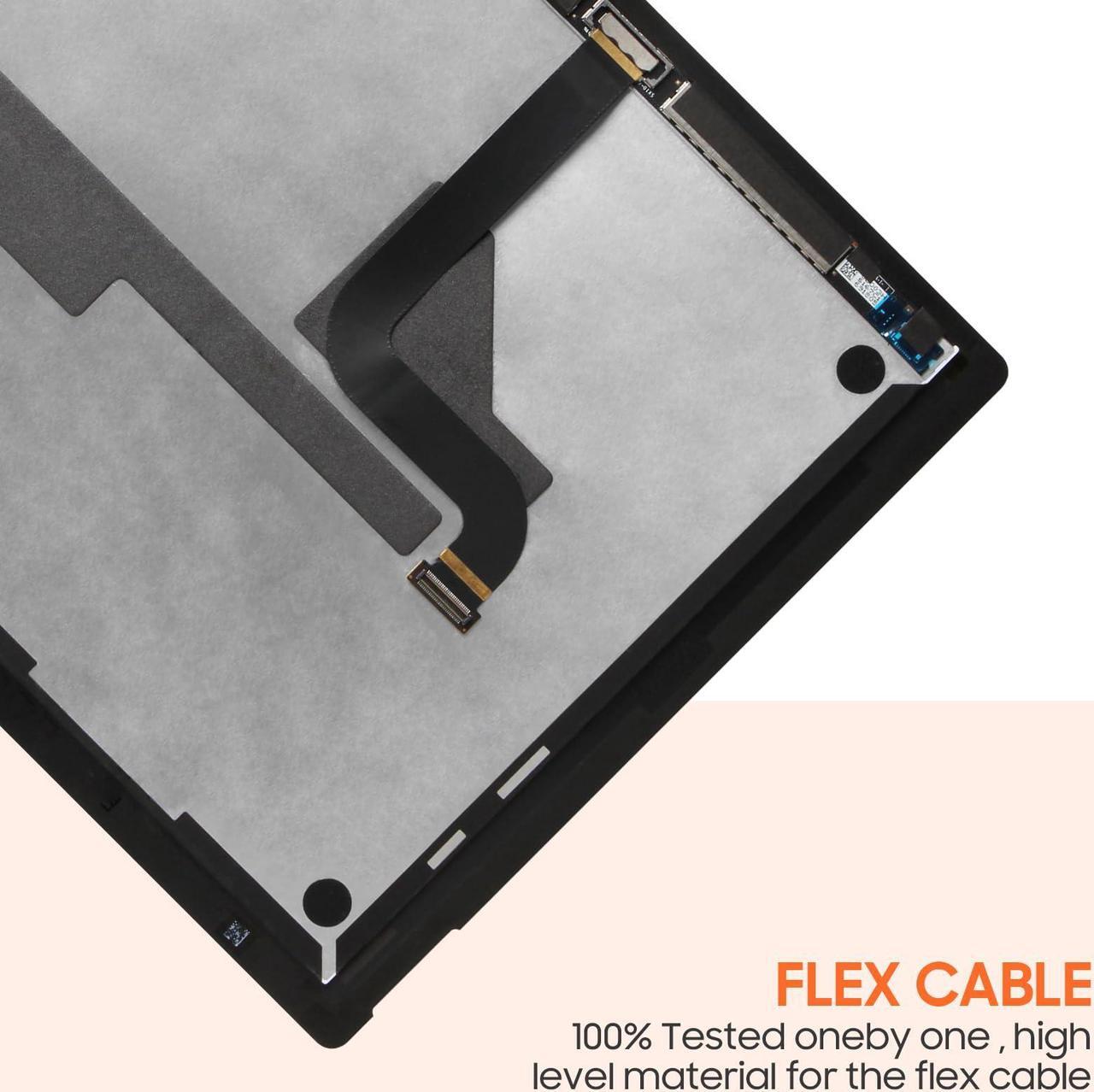 Alt view image 3 of 5 - Screen Replacement for Microsoft Surface Pro 7 LCD Display 1866 2019 C02XR7Y9JG5H Touch Screen Digitizer Full Assembly,with Tools