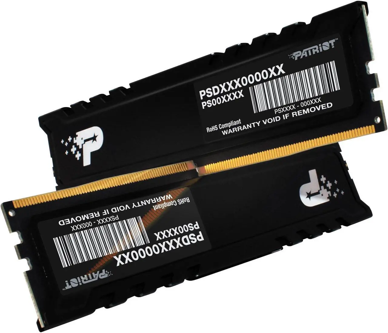 Alt view image 3 of 5 - Patriot Signature Premium DDR5 RAM 48GB (2X24GB) 5600MHz CL46 UDIMM W/HS Desktop Memory Kit - PSP548G5600KH1