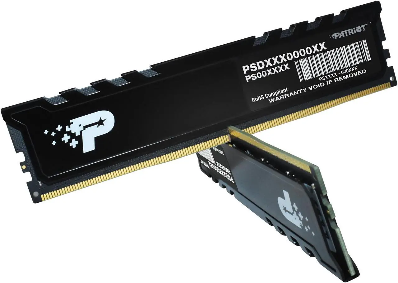 Alt view image 5 of 5 - Patriot Signature Premium DDR5 RAM 48GB (2X24GB) 5600MHz CL46 UDIMM W/HS Desktop Memory Kit - PSP548G5600KH1