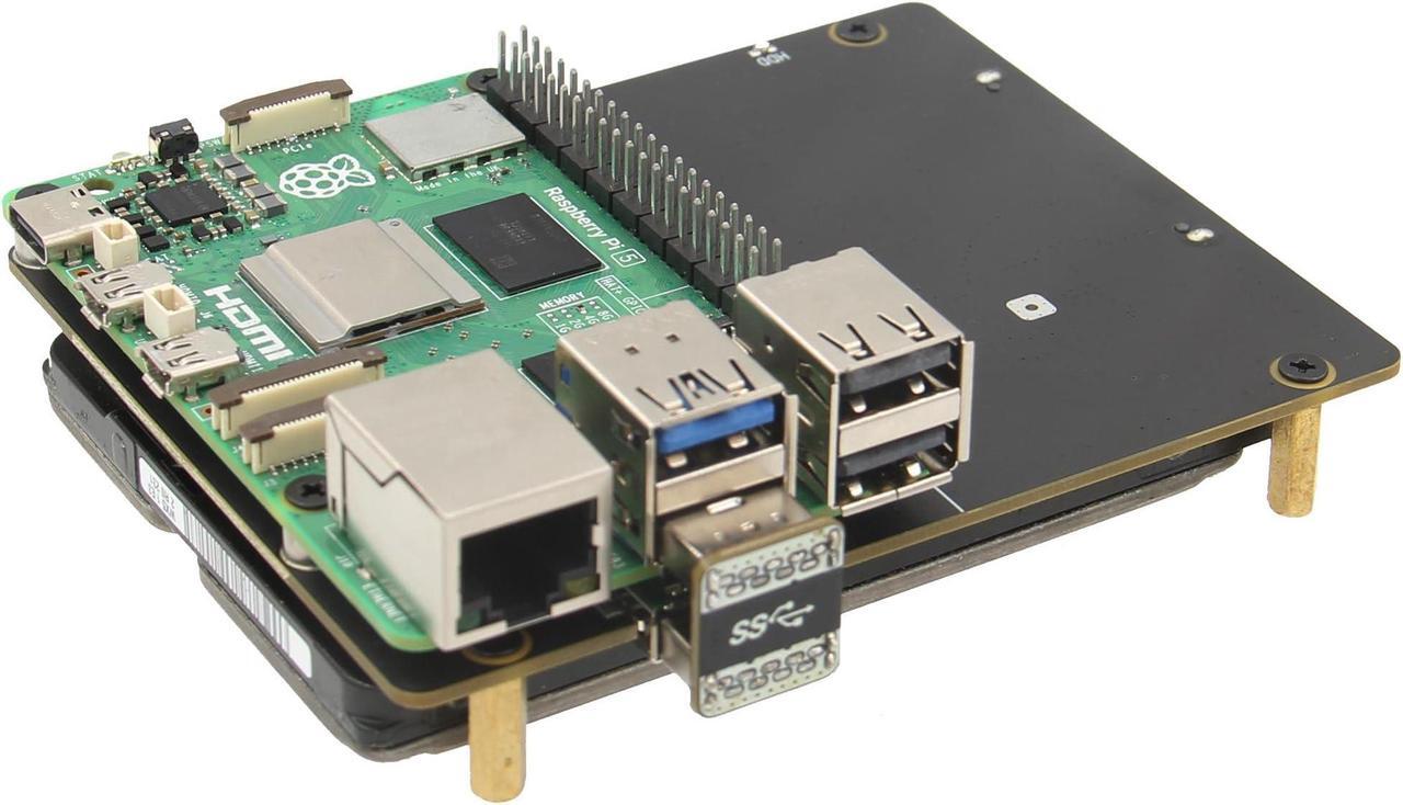 Main image of Geekworm X1100 2.5" SATA HDD/SSD Shield for Raspberry Pi 5 Computer(Not Inclde Raspberry Pi)