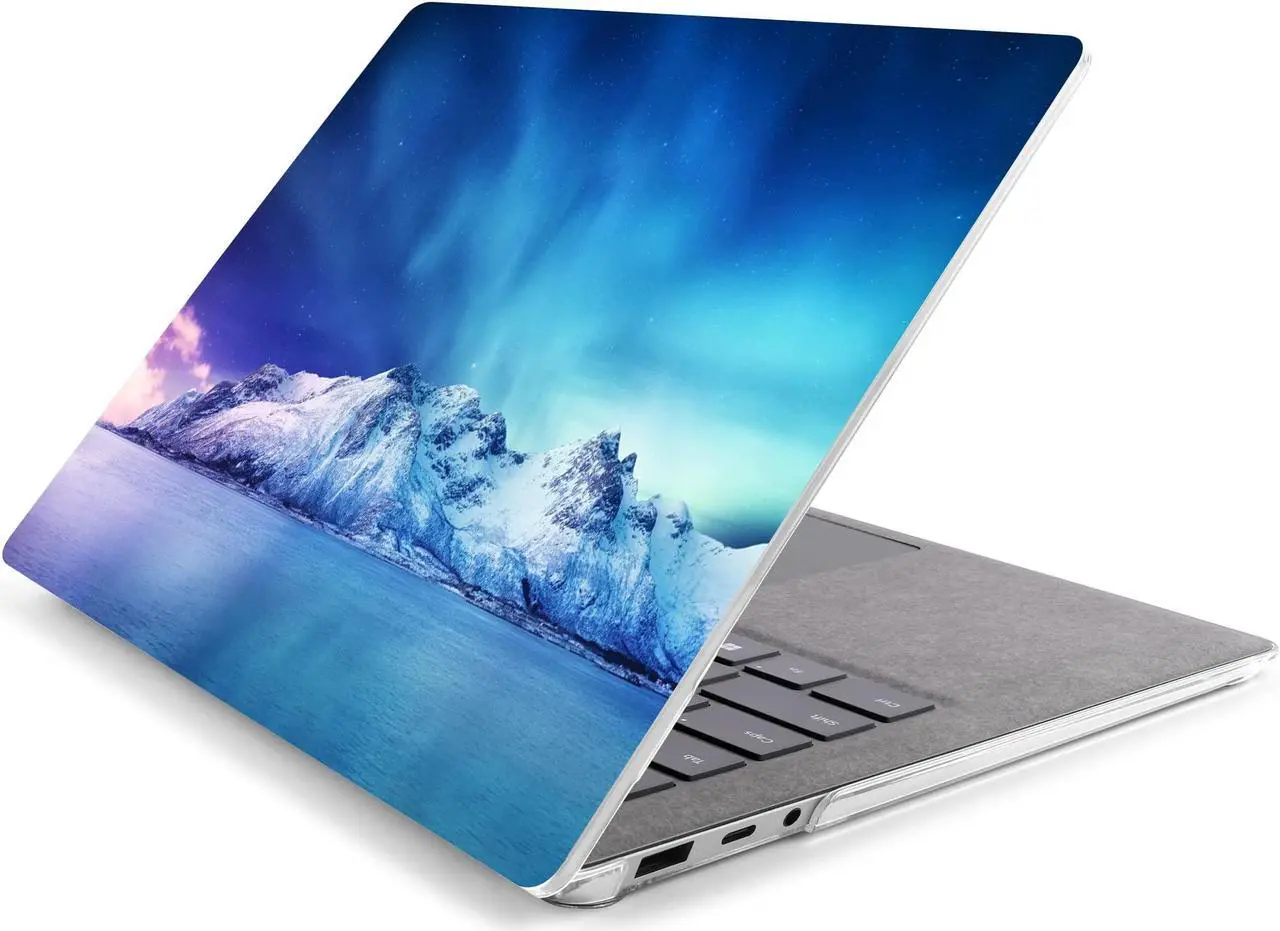 Alt view image 3 of 5 - Batianda Case for 13.5" Microsoft Surface Laptop 5 4/3 with Alcantara Palm Rest Model 1950/1867, Designed Clear Protective Plastic Hardshell & Keyboard Cover & Screen Protector, Aurora