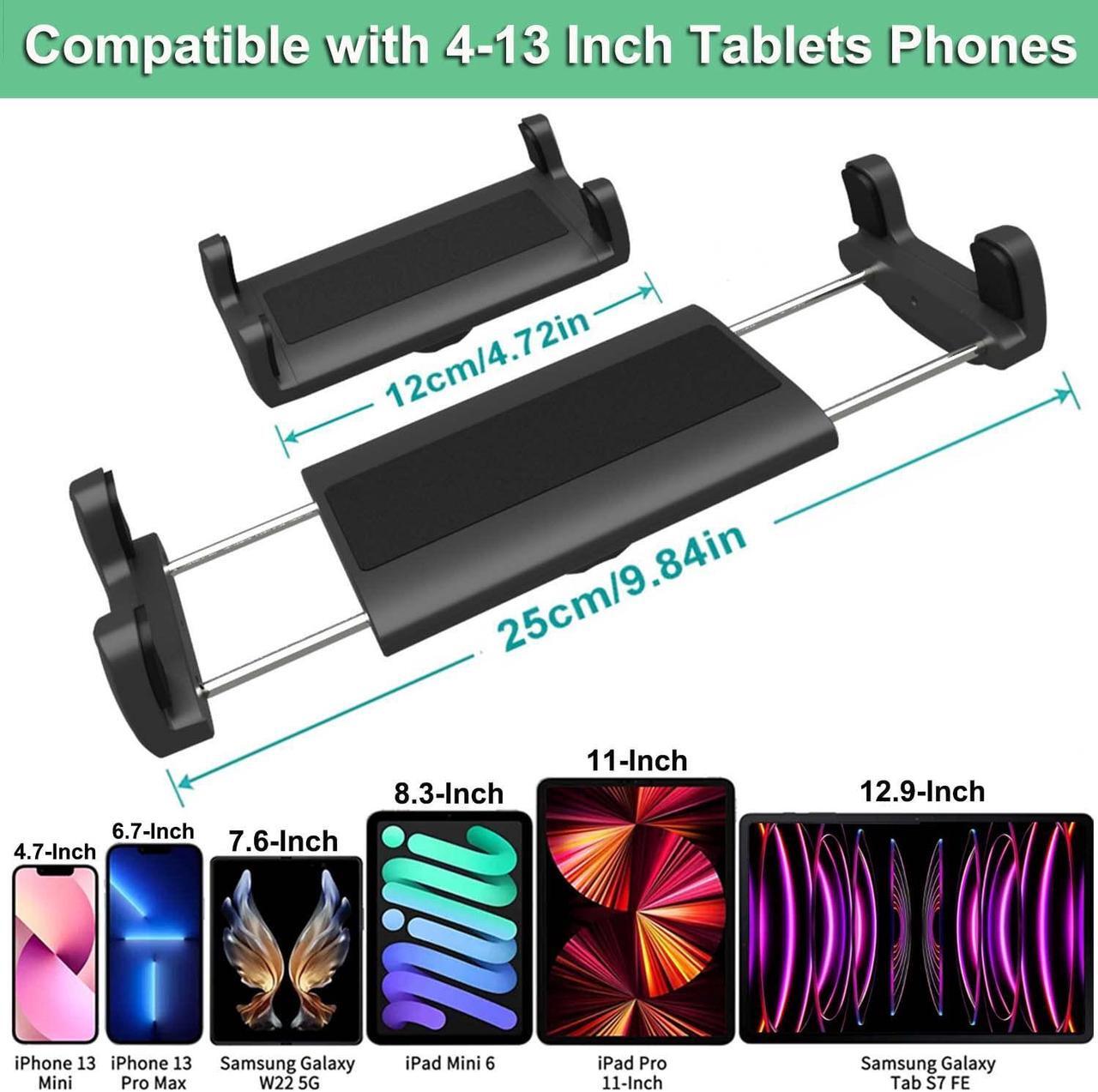 Alt view image 5 of 5 - Cuxwill Car Truck Windshield Tablet Mount for 4-13" iPad Phone, Gooseneck 16" Long Arm Car Dashboard Holder with Lock Suction Cup & Anti Shake for iPad Pro 12.9 Air Mini, Galaxy Z Fold 4 3, Fire HD