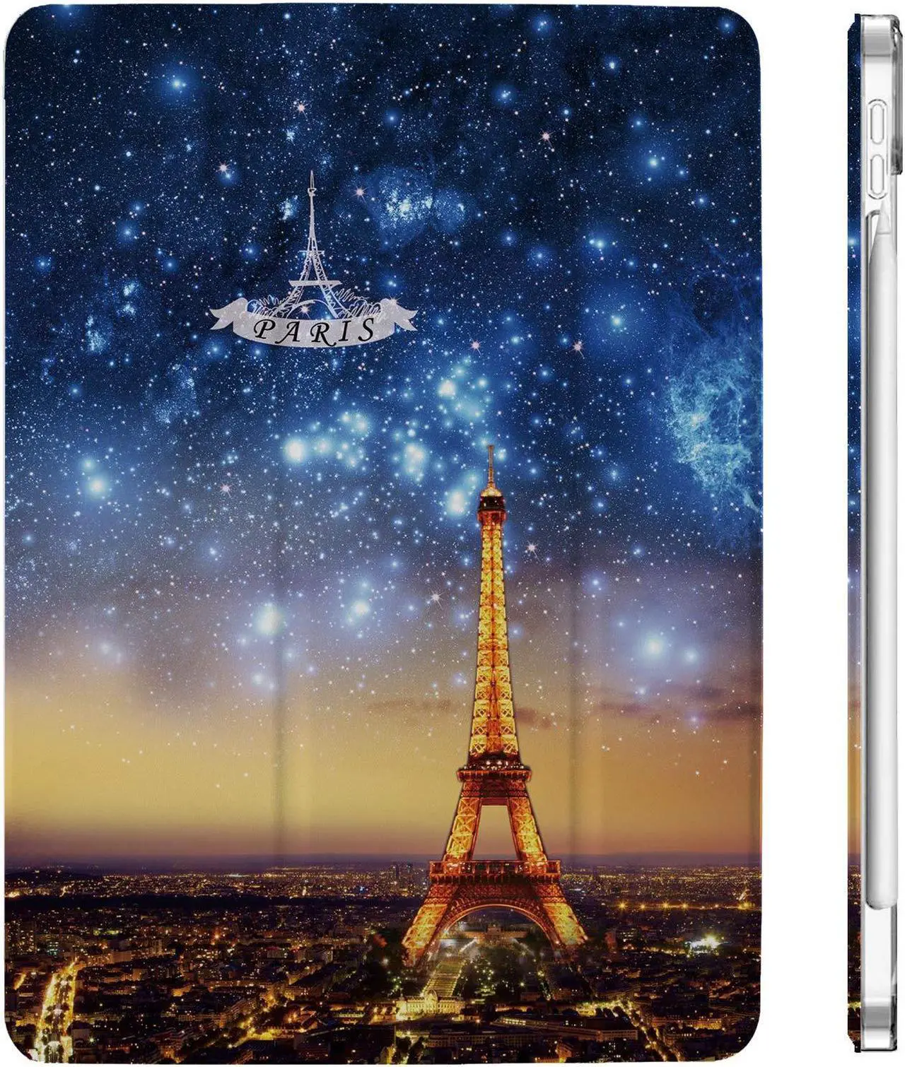 Main image of DuraSafe Cases for iPad PRO 12.9 Inch 5th 4th Gen [ Pro 12.9 2021 2020 5 4 Gen ] A2378 A2461 A2379 MY2H2LL/A MXAT2LL/A MXAV2LL/A MXAX2LL/A MY2J2LL/A MXAW2LL/A MXAY2LL/A Printed PC Cover - Paris Night