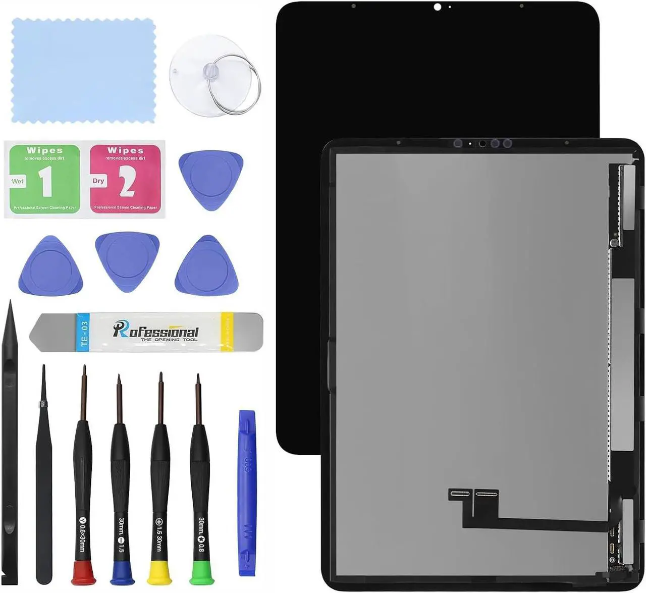 Main image of GBOLE 11" New Screen Replacement for iPad Pro 11 2021 3rd 4th Gen A2377 A2459 A2301 A2460 2022 A2435 A2761 A2762 A2759 OLED LCD Assembly and Glass Touch Digitizer Premium Repair Kit with Tools