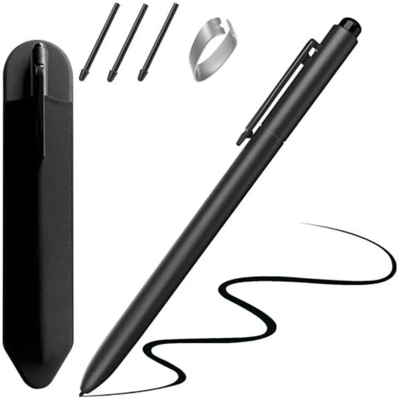 Main image of Jvkzaen Remarkable 2 Pen with Eraser, EMR Stylus Pen with 4096 Pressure Levels, Tilt Sensor,Palm Rejection, Pencil Holder, for Remarkable 2&1/Galaxy Tab&Book/BOOX/Wacom/Scribe and Other EMR Devices