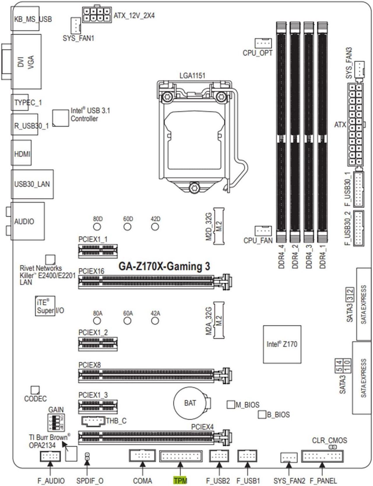 Alt view image 2 of 5 - Replacement TPM 2.0 Security Module LPC 14Pin(14pin-1) Security Module for GIGABYTE GC-TPM20 Platform Accessories