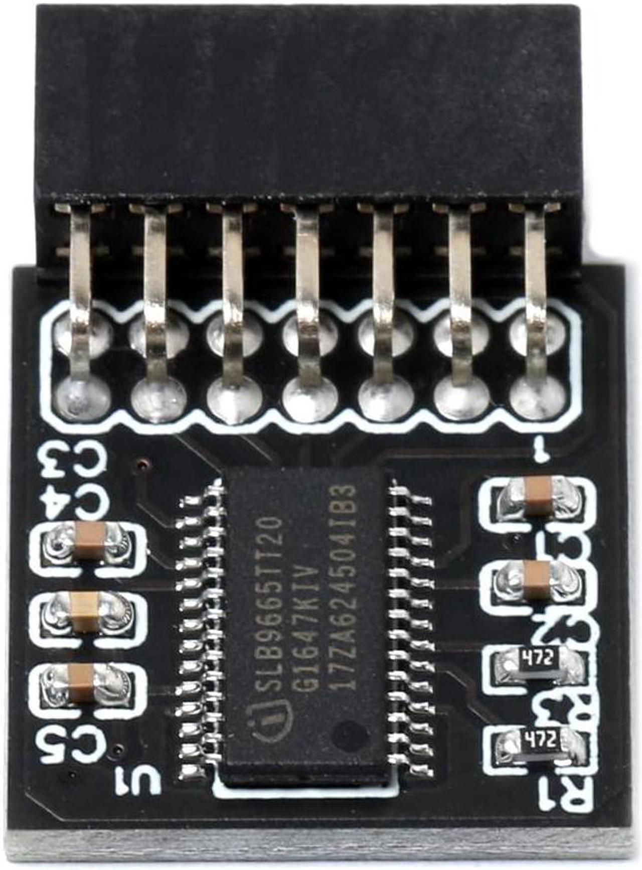 Alt view image 4 of 5 - Replacement TPM 2.0 Security Module LPC 14Pin(14pin-1) Security Module for GIGABYTE GC-TPM20 Platform Accessories