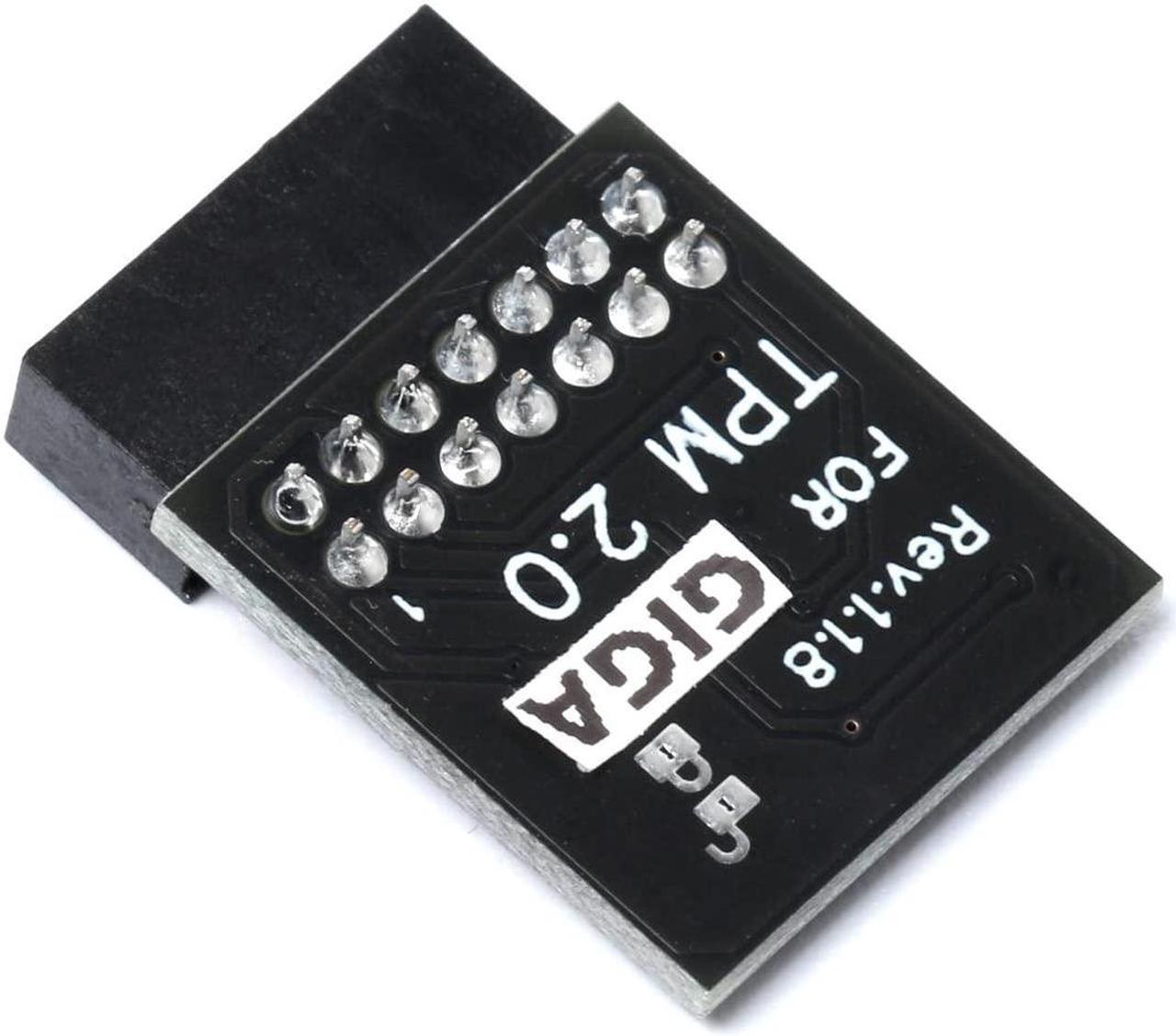 Alt view image 5 of 5 - Replacement TPM 2.0 Security Module LPC 14Pin(14pin-1) Security Module for GIGABYTE GC-TPM20 Platform Accessories