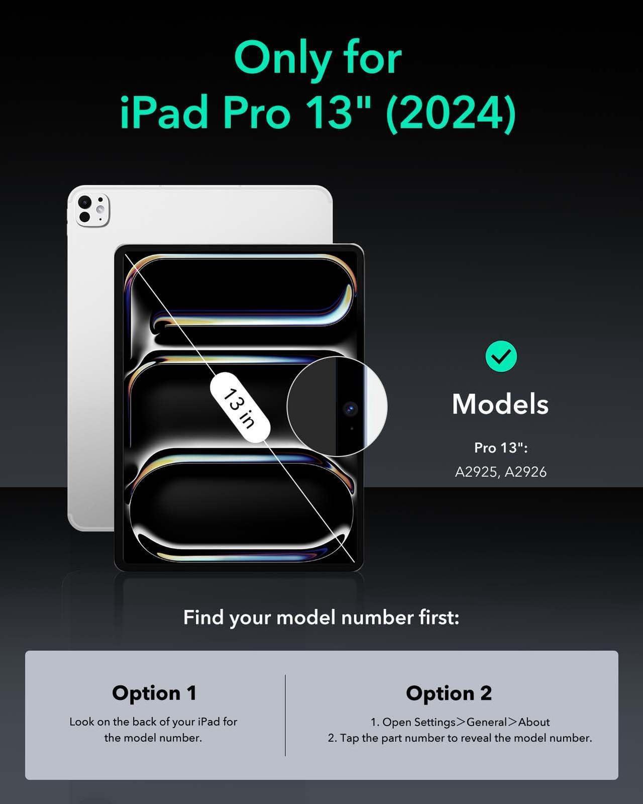 Alt view image 2 of 5 - ESR for iPad Pro 13 Inch Case M4(2024), iPad Pro 13 Rotating Case with Removable Magnetic Cover, Adjustable Portrait/Landscape Stand with Raised Screen View, 9 Standing Angles, Shift Series, Blue