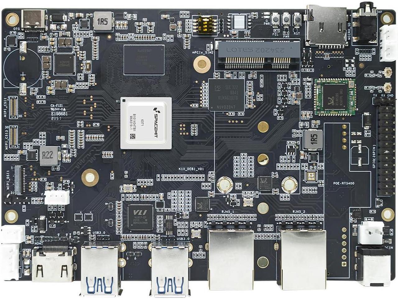 Alt view image 2 of 4 - youyeetoo Banana Pi BPI-F3: 8-Core RISC-V K1 Chip SBC with 4GB RAM, 16GB eMMC - 2.0TOPS Performance for NAS, Laptop Alternatives, and Edge Deep Learning Applications