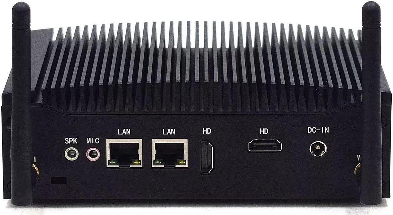 Main image of WEIDIAN Mini Fanless Industrial PC 16GB RAM 512GB SSD Core i5 Win 11 Pro Mini Desktop Computer with HD Graphics 620 2Gigabit Ethernet 2COM 2HD 8USB Linux Business Office Micro PC VESA Mount