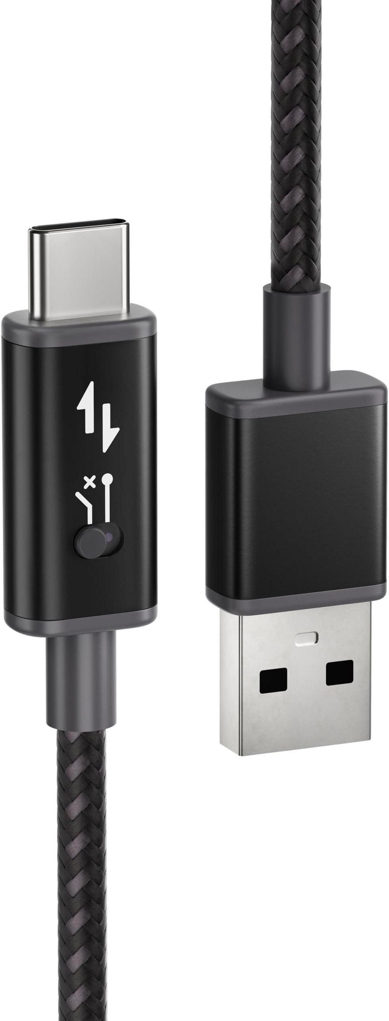 Main image of OSOM Privacy Cable - Data Blocker Switch, Charge Only Mode, USB Type-A to USB Type-C, Helps Prevent Juice Jacking