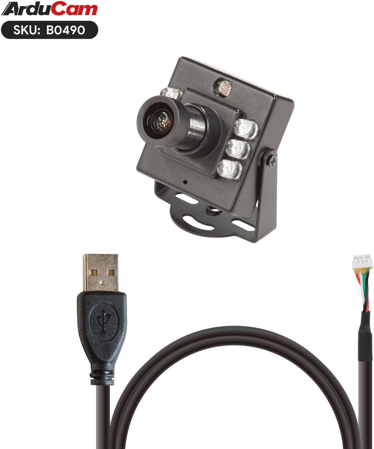 Alt view image 3 of 5 - Arducam 1080P Day & Night Vision USB Camera for Computer, 2MP Automatic IR-Cut Switching All-Day Image USB2.0 IMX462 Webcam Board with 940nm IR LEDs for Windows, Linux, Android and Mac OS