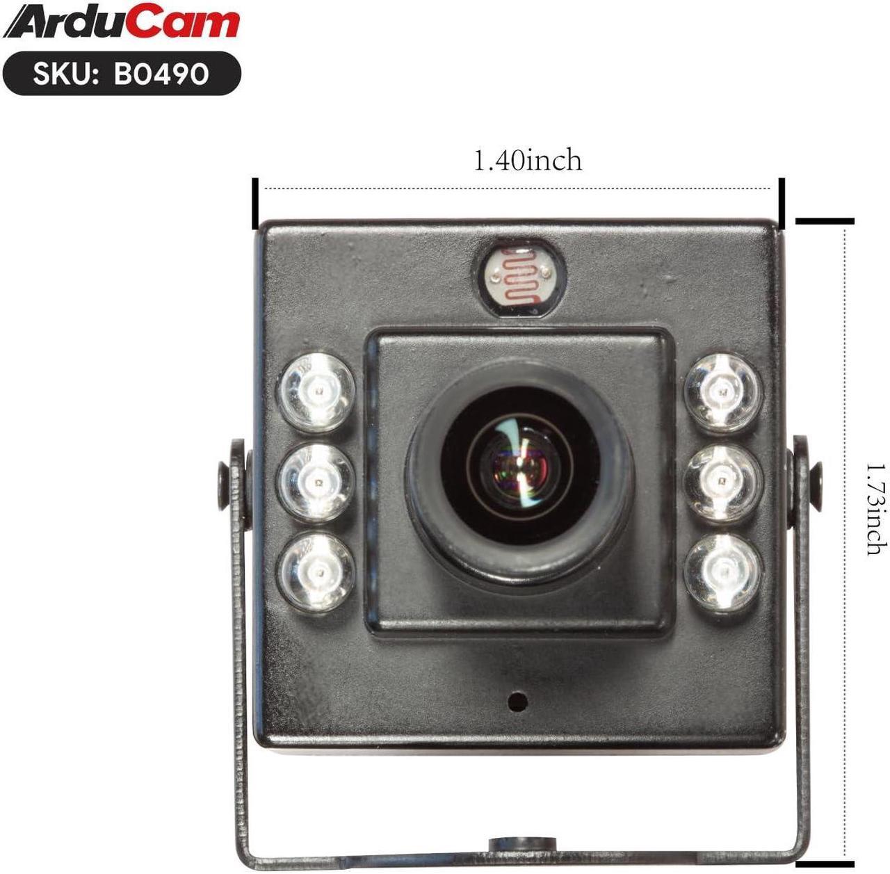Alt view image 4 of 5 - Arducam 1080P Day & Night Vision USB Camera for Computer, 2MP Automatic IR-Cut Switching All-Day Image USB2.0 IMX462 Webcam Board with 940nm IR LEDs for Windows, Linux, Android and Mac OS