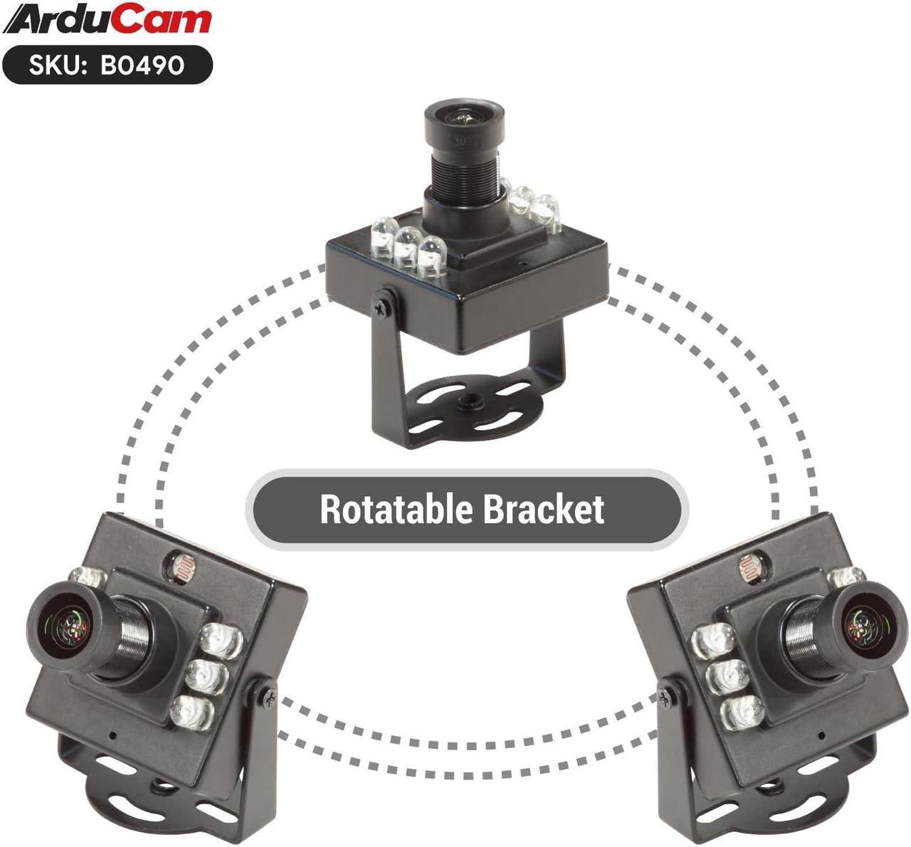 Alt view image 5 of 5 - Arducam 1080P Day & Night Vision USB Camera for Computer, 2MP Automatic IR-Cut Switching All-Day Image USB2.0 IMX462 Webcam Board with 940nm IR LEDs for Windows, Linux, Android and Mac OS