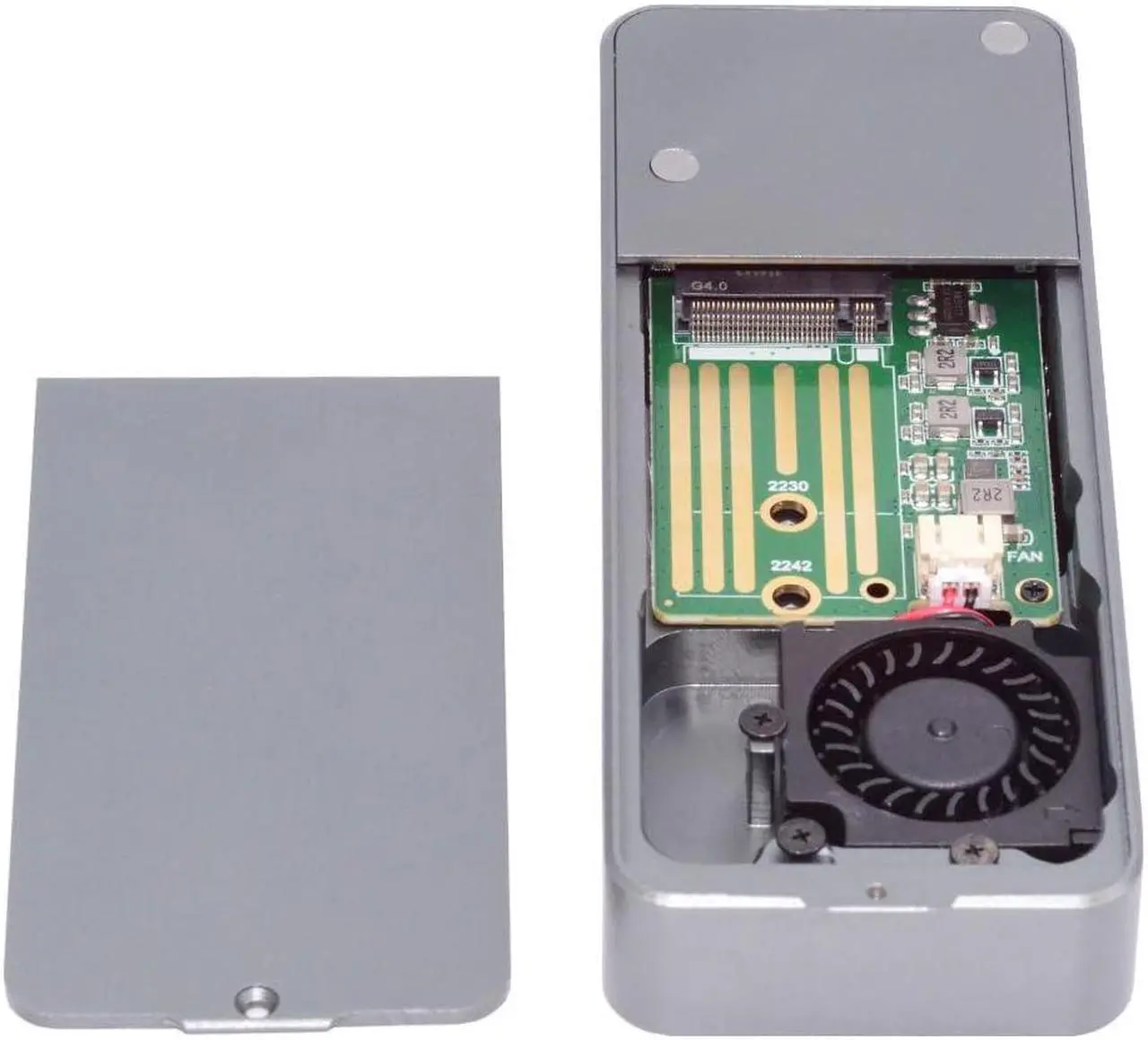 Main image of CY USB4.0 Type-C USB4 40Gbps to PCI-E 4.0 X4 SSD NVME NGFF M-Key Enclosure USB-C 20Gbps ASM2464 Chipset