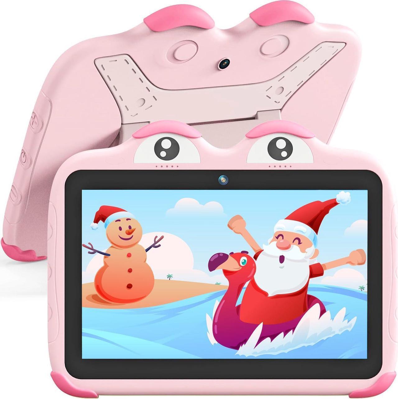 Main image of YINOCHE Toddler Tablet for Toddlers 10 inch Kids Tablet Android Tablet for Kids 64GB Kids Tablets with Case WiFi Children's Tablets Dual Camera Touch Screen Kids Apps Installed Netflix YouTube (Pink)
