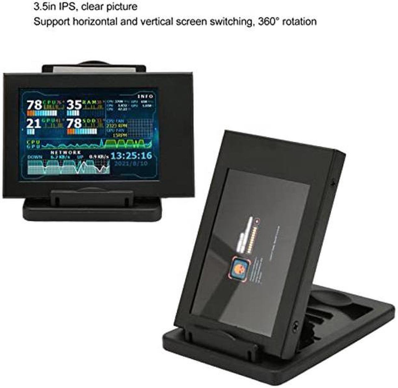 Alt view image 3 of 5 - Zopsc 3.5in Computer Temp Monitor IPS USB Mini Screen PC CPU RAM Data Monitor PC Sensor Panel Dynamic Display Monitor