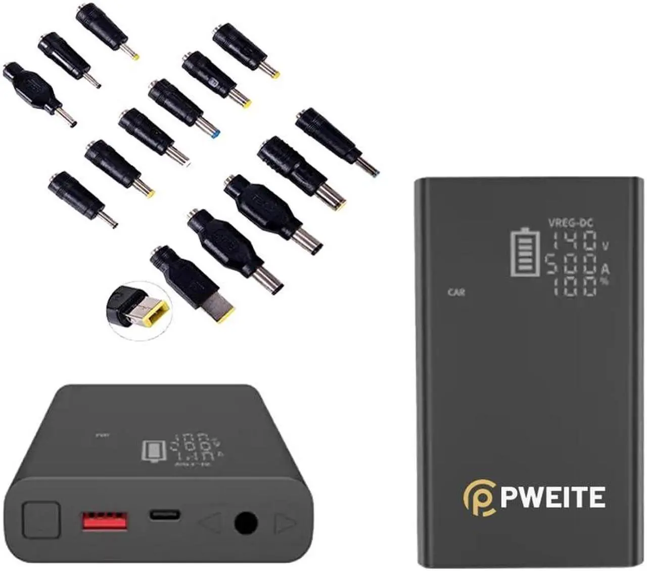 Main image of 20000mAh 120W DC 5V 6V 7.4V 9V 12V 15V 16V 16.5V 18V 19V 19.5V 20V 24V 3A 4A 5A Laptop Charger Power Bank 100W USB C PD3.0 Battery Pack for MacBook Dell HP Lenovo XPS IPad iPhone Samsung Steam Deck