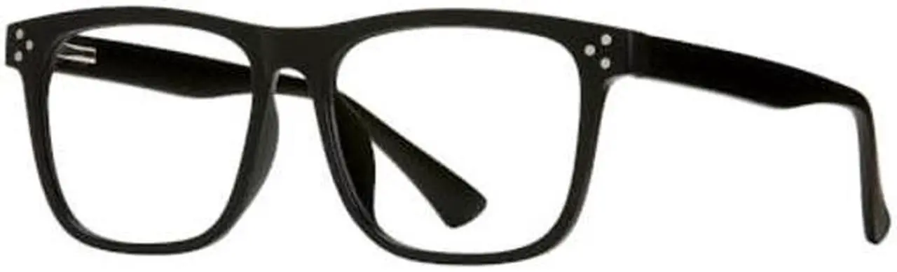 Main image of Blue Planet Blue Light Glasses for Men and Women - Julien Matte Black Bluelight Blockers Glasses for Men and Women, Square Frame Computer Gaming Glasses for Anti Glare, 2.00