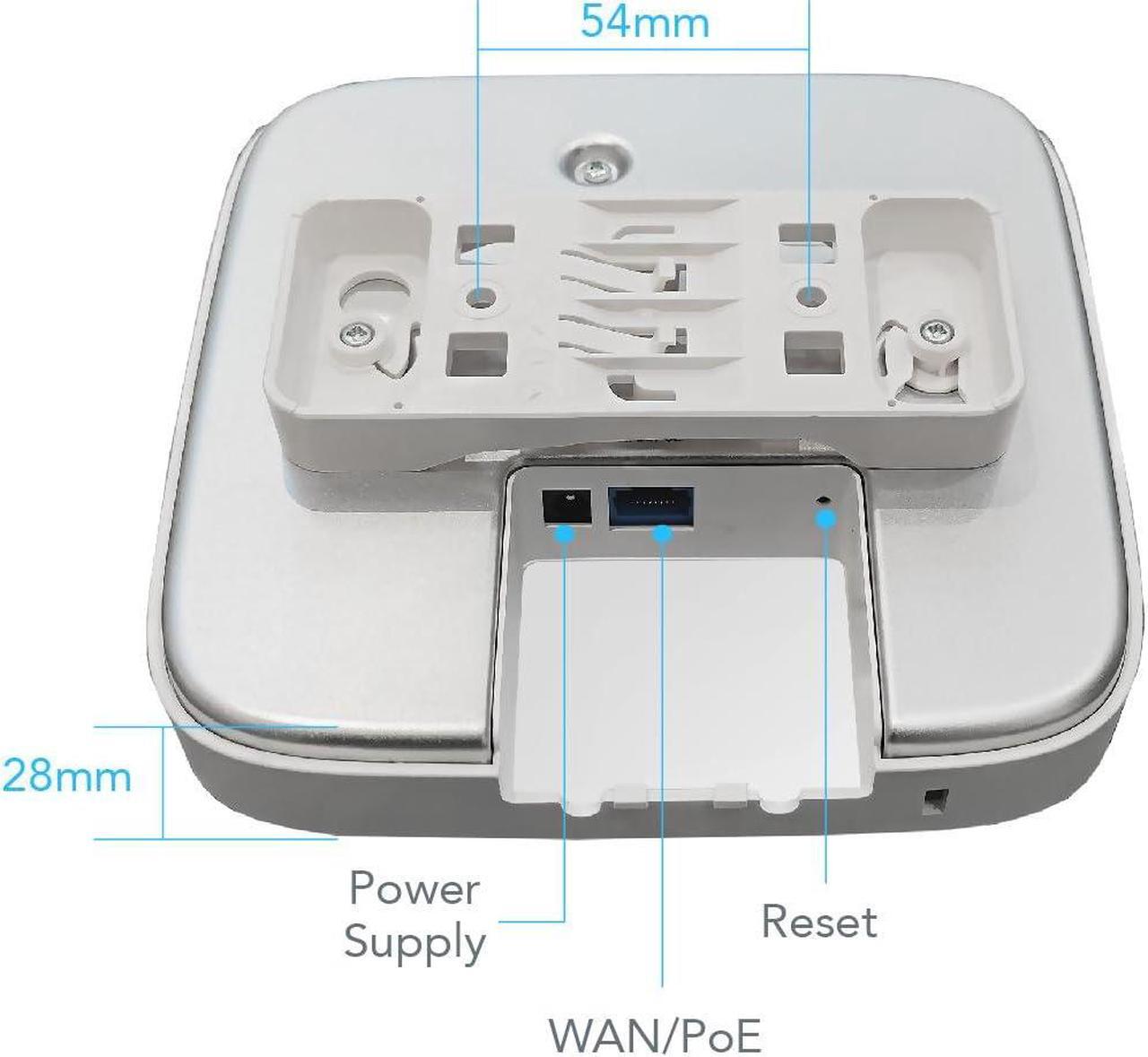 Alt view image 4 of 5 - InHand Networks EAP600 Enterprise Access Point Indoor Wi-Fi6 AP