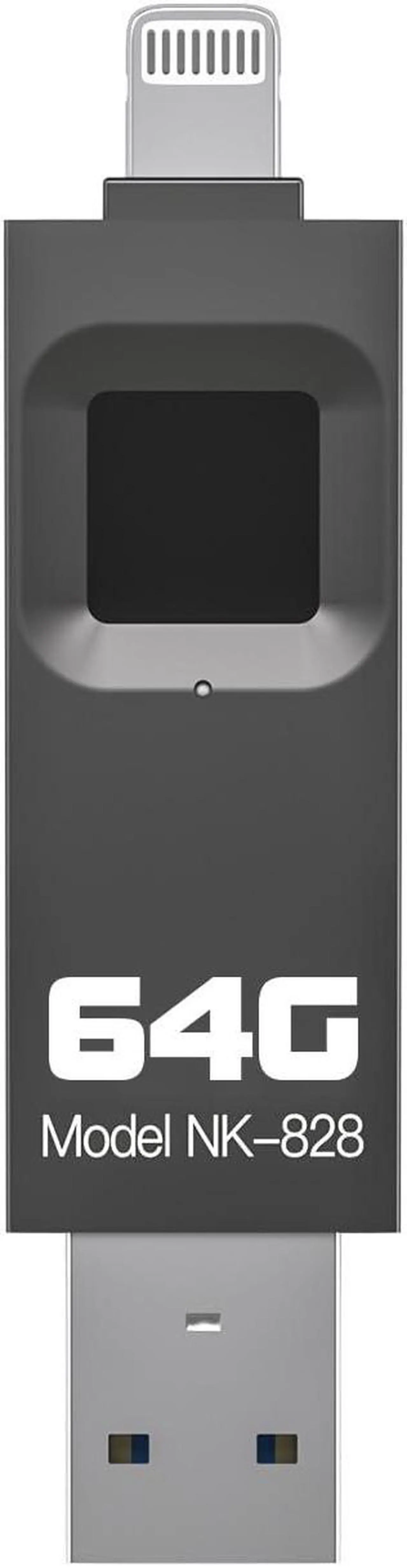 Main image of Encrypted USB Drive,Fingerprint Flash Drive,Secure Password Protected U Disk, USB Memory Stick, USB Thumb Drive,Encryption Storage for iPhone/iPad/iPadmini/Mac/PC(64G)