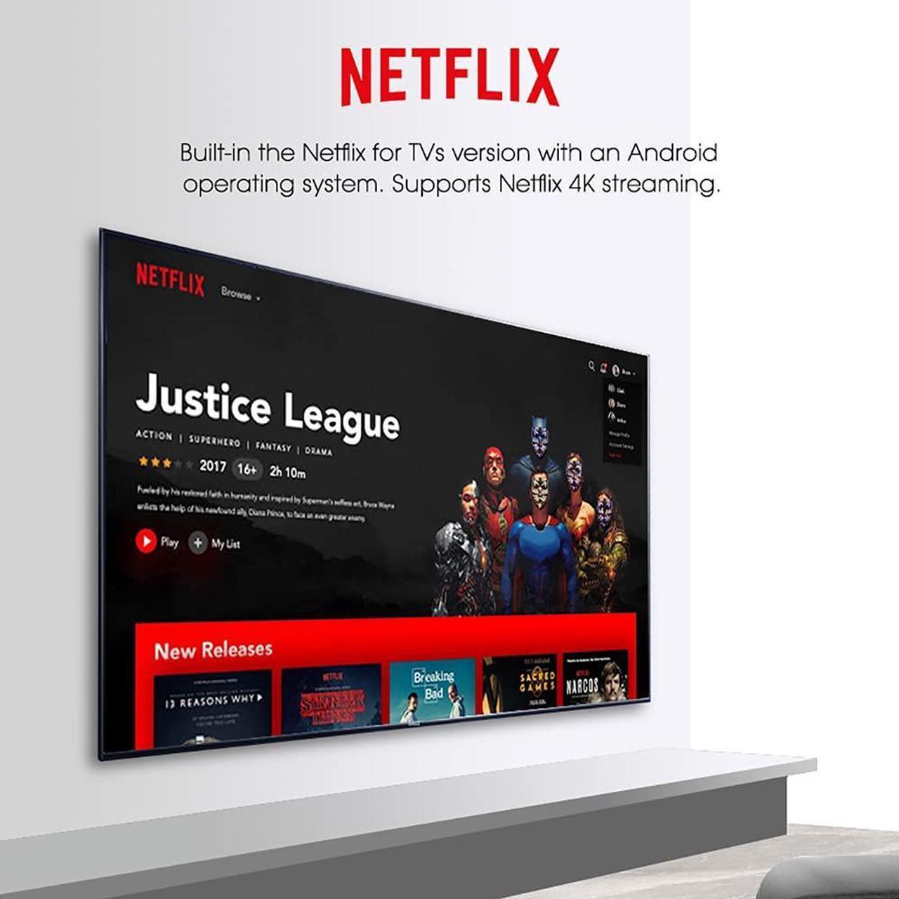 Alt view image 4 of 5 - MECOOL KM2 Android TV Netflix 4K with Google Assistant Build in 4K HDR Streaming Media Player Google Certified Free HDMI Cable