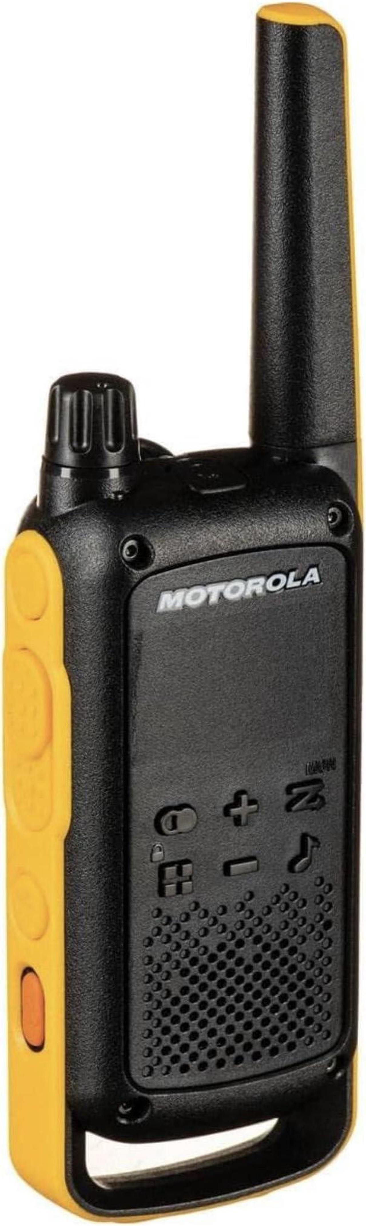 Alt view image 2 of 5 - Motorola Talkabout T470 Two Way Radio 6-Pack Walkie Talkies Black/Yellow 22 Channels License Free