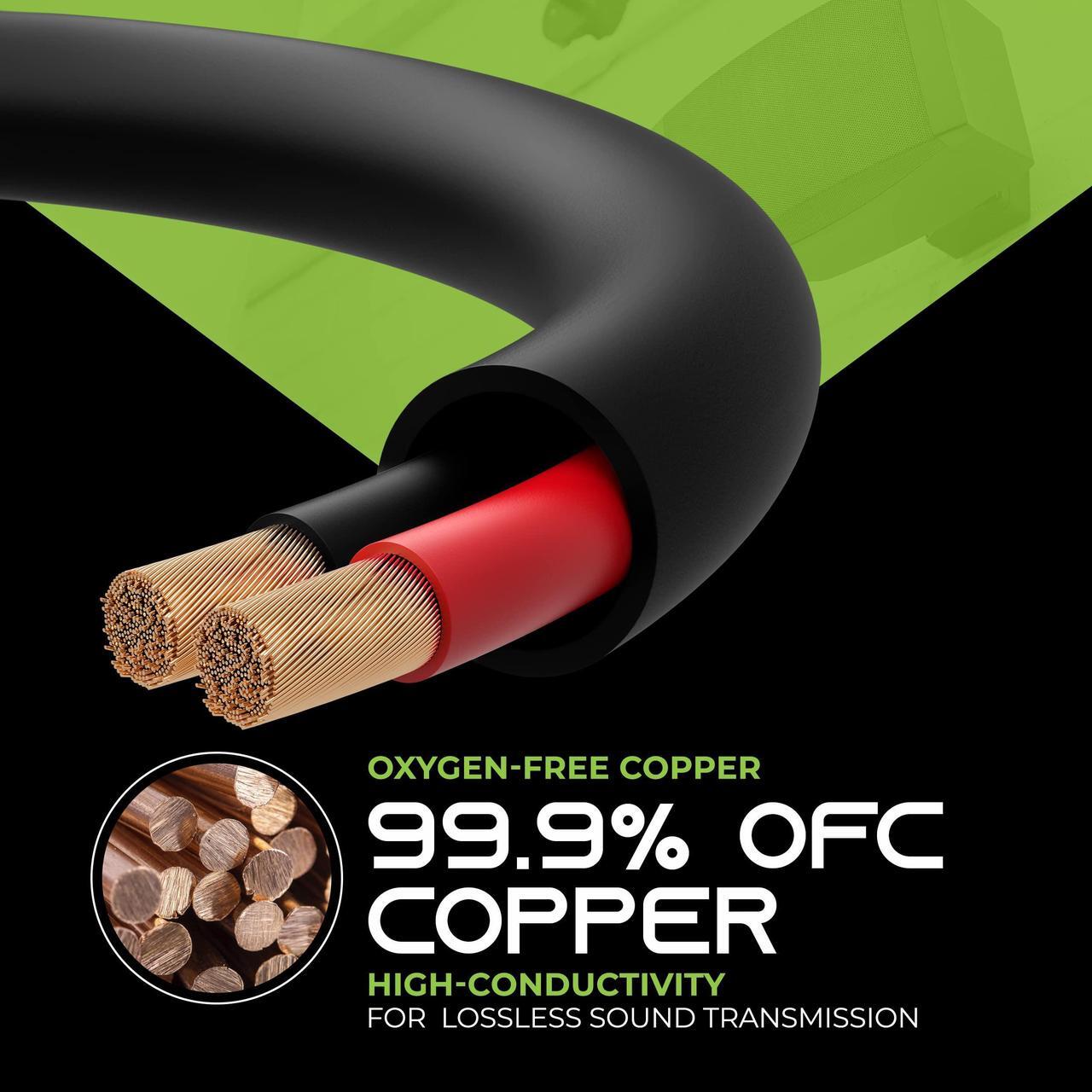 Alt view image 5 of 5 - GearIT 16/2 Speaker Wire (250 Feet) 16AWG Gauge - Outdoor Direct Burial in Ground/in Wall / CL3 CL2 Rated / 2 Conductors - OFC Oxygen-Free Copper, Black 250ft
