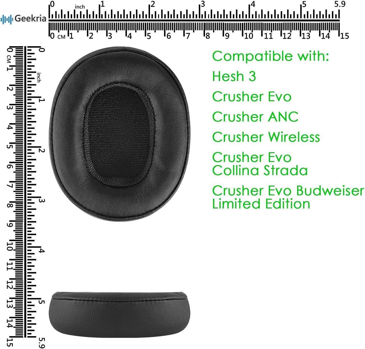 Alt view image 4 of 5 - Geekria Replacement Earpads and Headband for Skullcandy Crusher Wireless, Crusher Evo Wireless, Crusher ANC, Hesh 3, Hesh ANC, Hesh EVO, Venue, Crusher Evo Collina Strada, Crusher Evo Budweiser