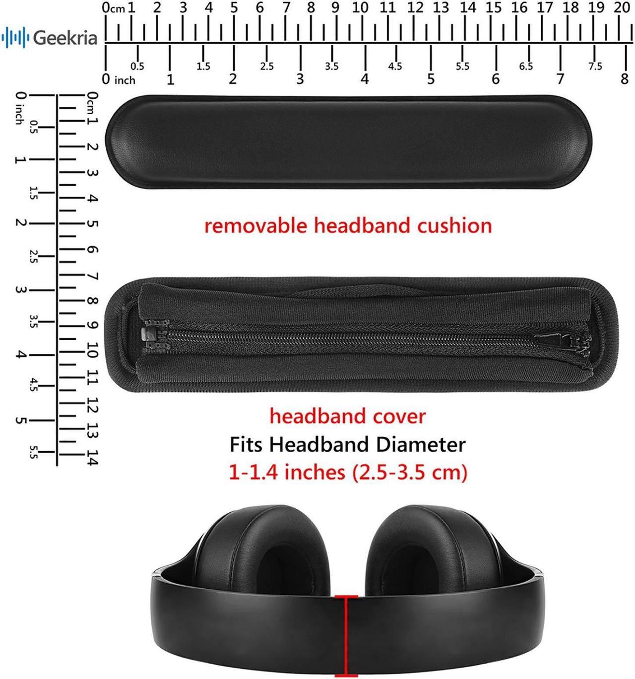 Alt view image 5 of 5 - Geekria Replacement Earpads and Headband for Skullcandy Crusher Wireless, Crusher Evo Wireless, Crusher ANC, Hesh 3, Hesh ANC, Hesh EVO, Venue, Crusher Evo Collina Strada, Crusher Evo Budweiser