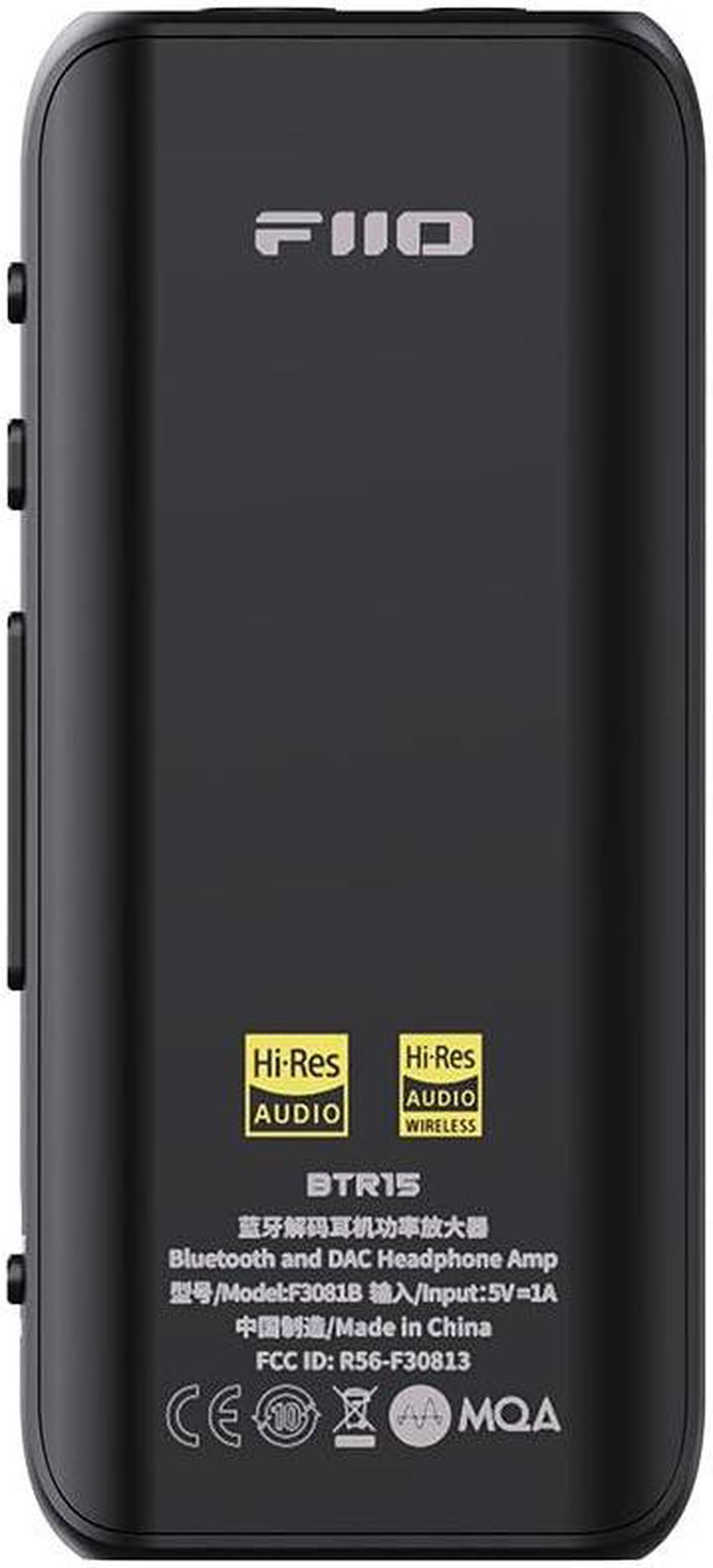 Alt view image 2 of 5 - FiiO BTR15 Headphone Amps Bluetooth 5.1 Receiver High Resolution 384K/32Bit Native DSD256 USB DAC Supports LDAC/aptX HD/MQA for Smartphones/PC/Car/Home Audio (Black)