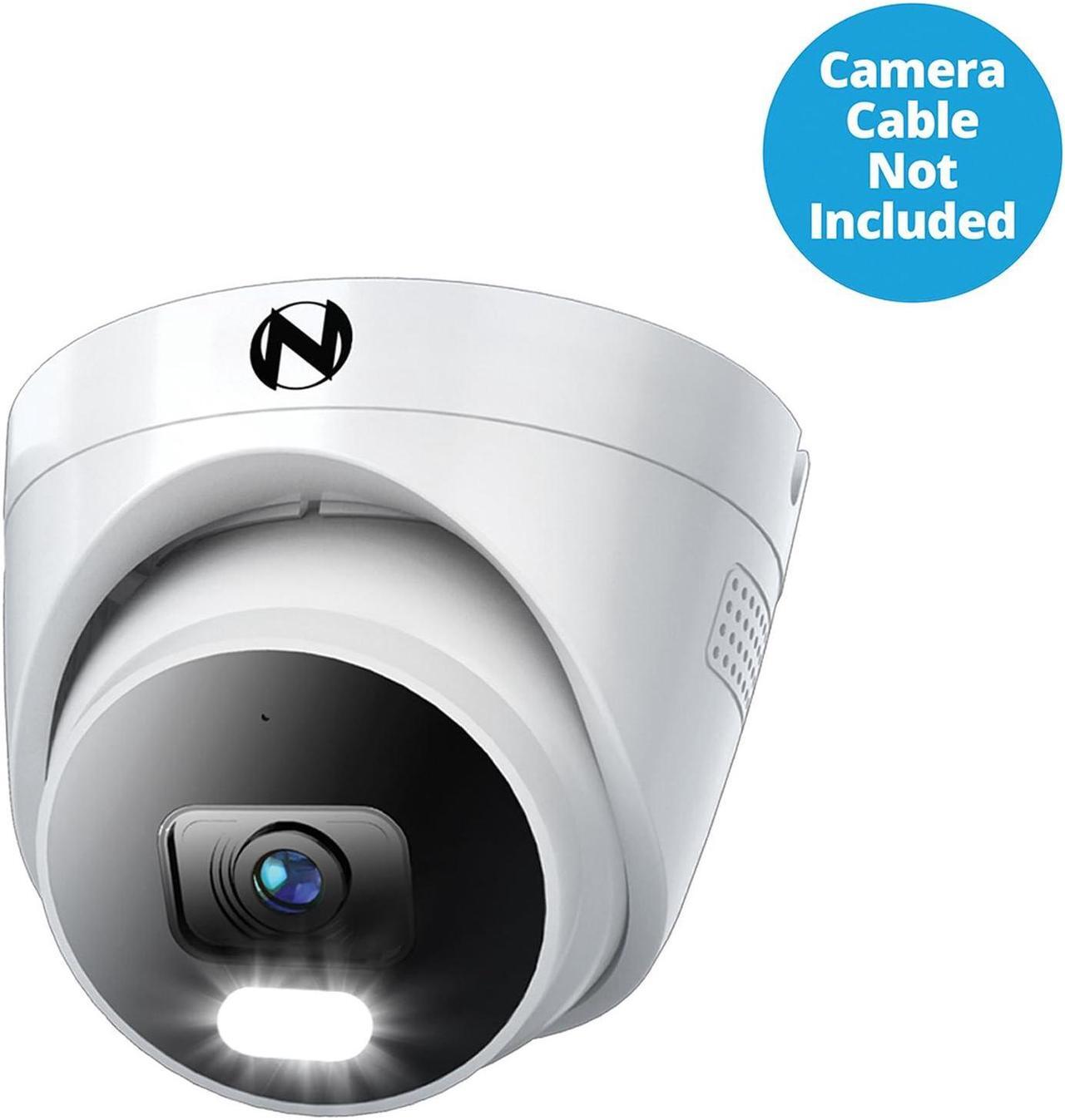 Alt view image 2 of 5 - Night Owl Add On Wired IP 4K HD Indoor/Outdoor Deterrence Dome Camera with 2-Way Audio (1-Pack) - Camera Cable Not Included (Requires Compatible NVR - Sold Separately)