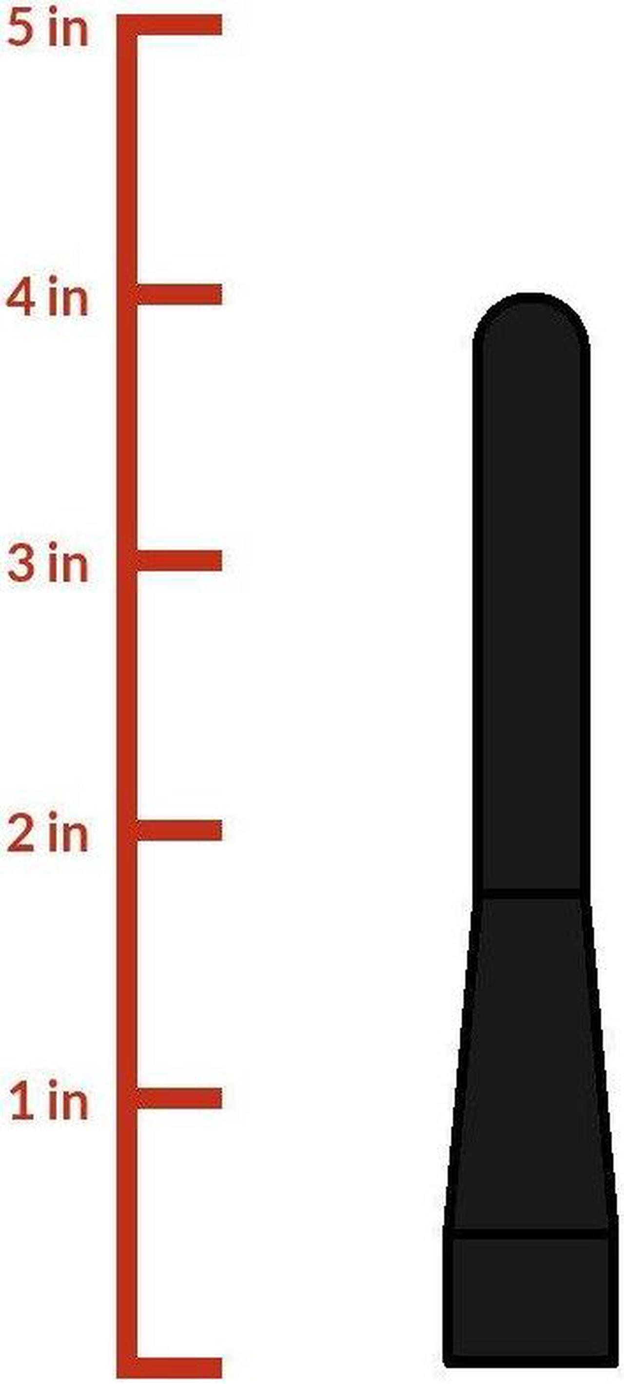 Alt view image 3 of 3 - CravenSpeed Stubby Antenna Compatible with Dodge Avenger 2007-2010 | 4 inches | Short Antenna Replacement | Made in The USA