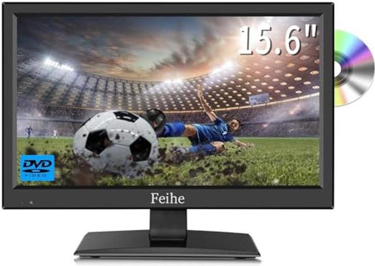 Main image of Feihe 15.6 Inch Flat Screen TV with DVD Player Built-in, Small TV-DVD Combo w/ATSC Tuner/HDMI/USB/AV/VGA Input, Watch Television Anywhere for Kitchen Bedroom RV Camper Truck Caravan Boat