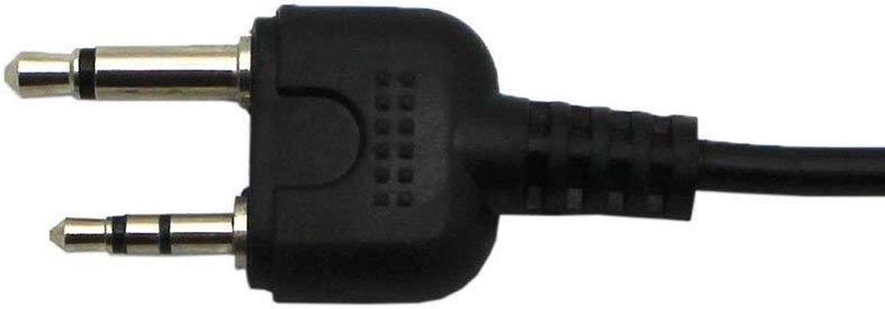 Alt view image 4 of 5 - GoodQbuy Two Way Radio Overhead Headsets Headphones with Boom Mic is compatible with Midland GMRS FRS GXT LXT GXT1000VP4 GXT1050VP4 LXT500VP3 LXT600VP3 LXT118 LXT380 2-pin