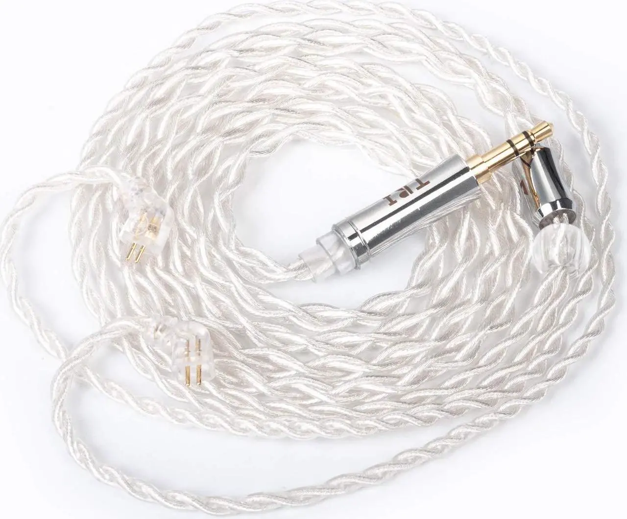 Main image of Kinboofi TRI Earphone Cable 4 Core Silver Plated Single Crystal Copper Cable, Upgraded HIFI Earphone Cable Wire Extension Cord (3.5mm Plug,TFZ)