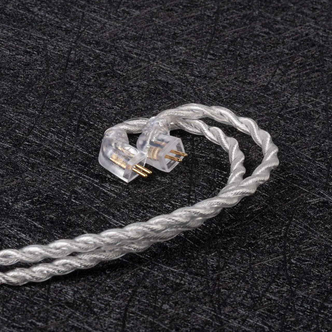 Alt view image 2 of 5 - Kinboofi TRI Earphone Cable 4 Core Silver Plated Single Crystal Copper Cable, Upgraded HIFI Earphone Cable Wire Extension Cord (3.5mm Plug,TFZ)