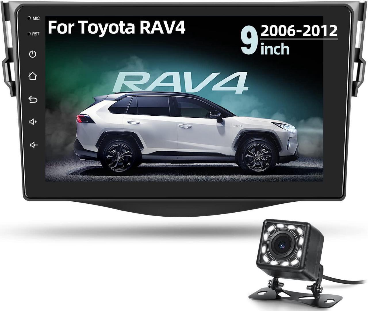 Main image of NHOPEEW Android Car Stereo for 2006-2012 Toyota RAV4 9 inch Touch Screen Radio with Bluetooth/GPS Navigation/WiFi/Backup Camera