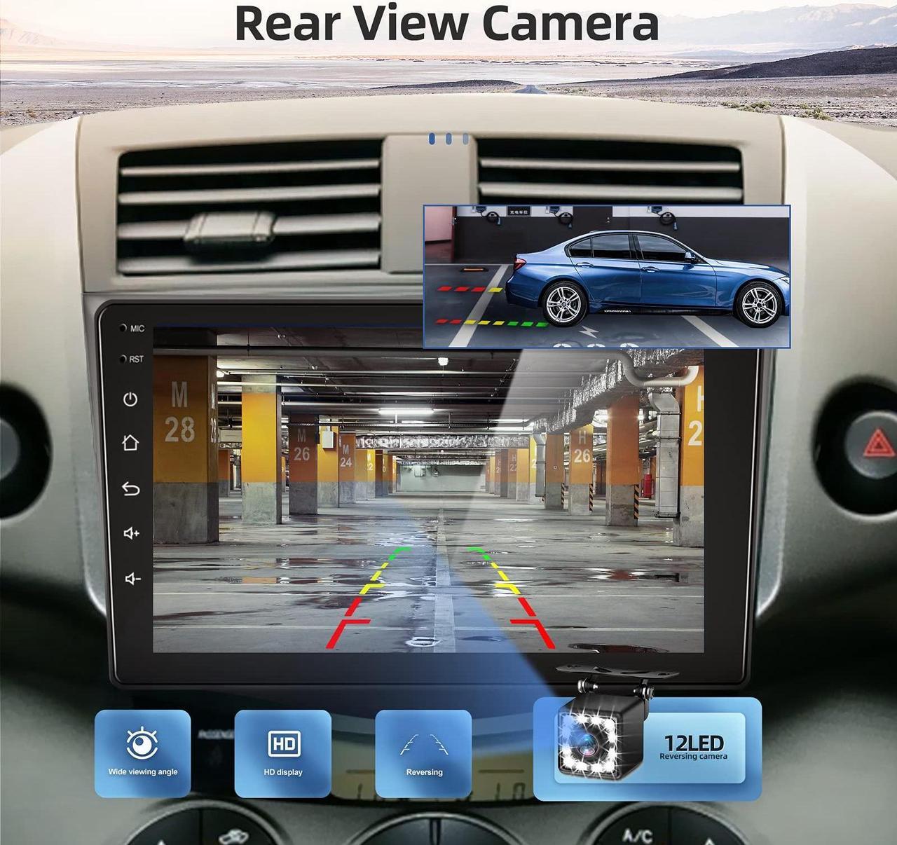 Alt view image 4 of 5 - NHOPEEW Android Car Stereo for 2006-2012 Toyota RAV4 9 inch Touch Screen Radio with Bluetooth/GPS Navigation/WiFi/Backup Camera