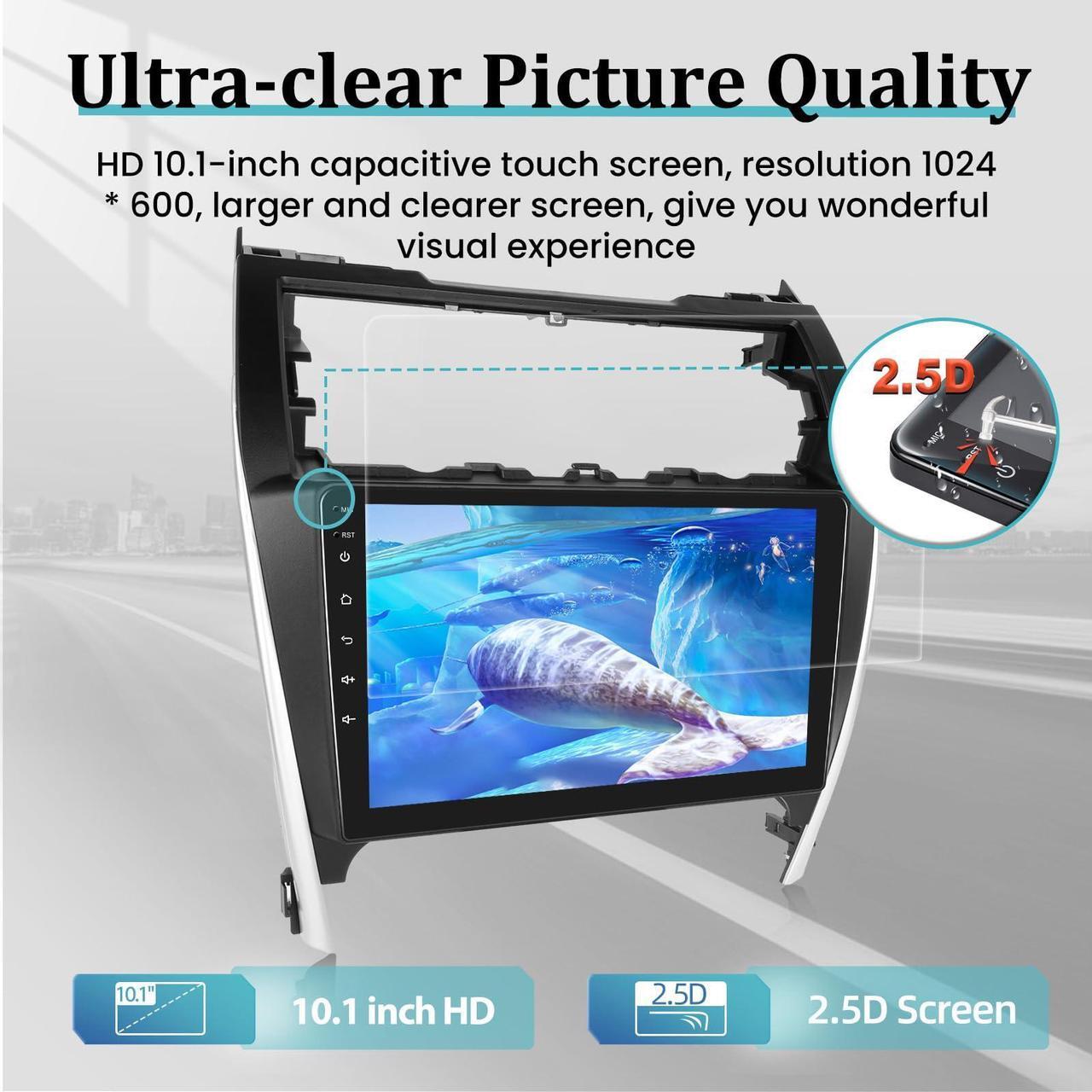 Alt view image 5 of 5 - [2+64G] Android 13 Radio for Toyota Camry 2012 2013 2014 - Wireless Apple Carplay and Android Auto -10.1 inch Touchscreen Car Stereo with AHD Backup Camera, GPS/WiFi/Mirror Link/EQ/FM/RDS Radio