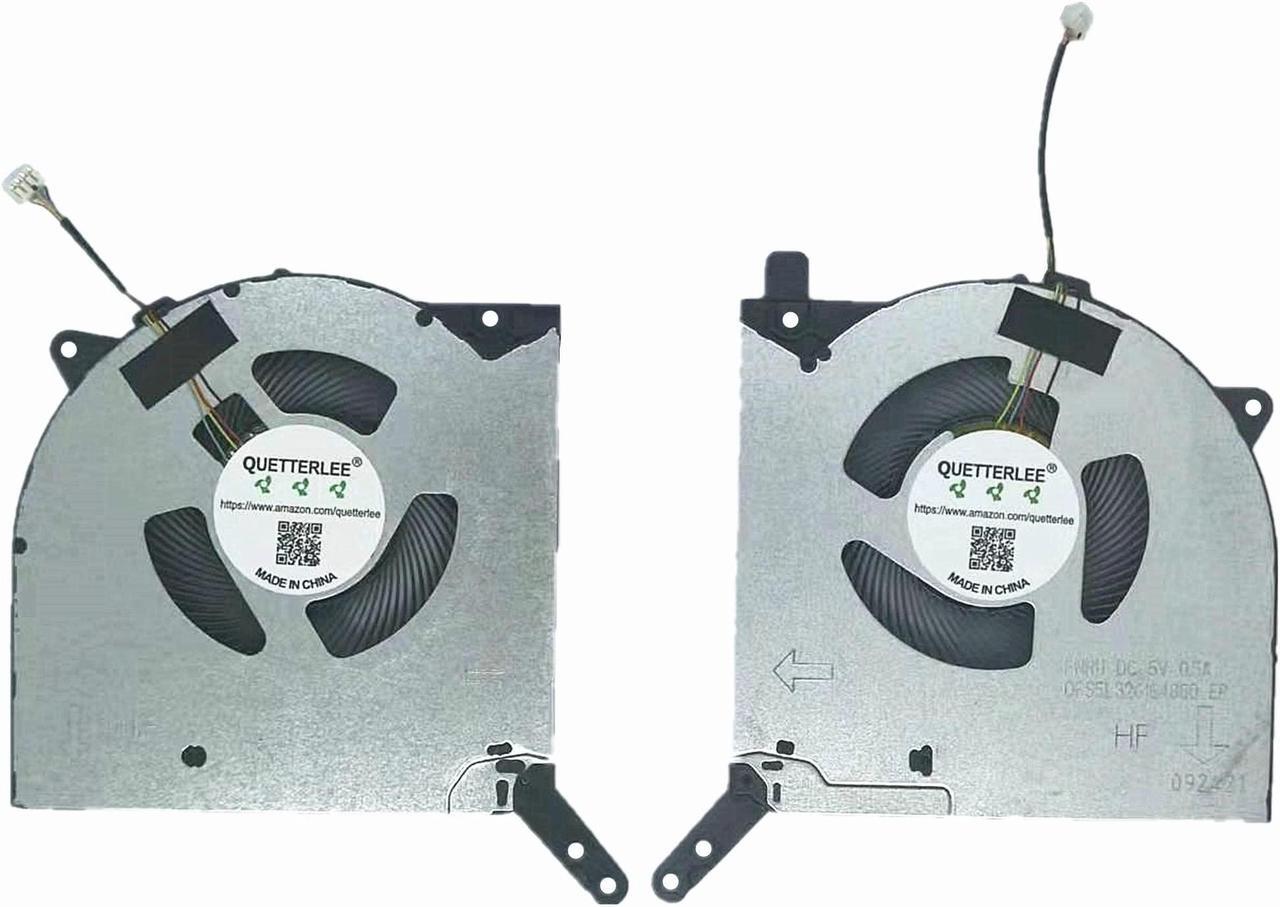 Main image of QUETTERLEE Replacement New Laptop CPU+GPU Cooling Fan for Lenovo Legion R9000P Y9000P 2021H Series DC5V 0.5A DFS5K2230528283A FNKB DFS5L32G164860 FNRU Fan