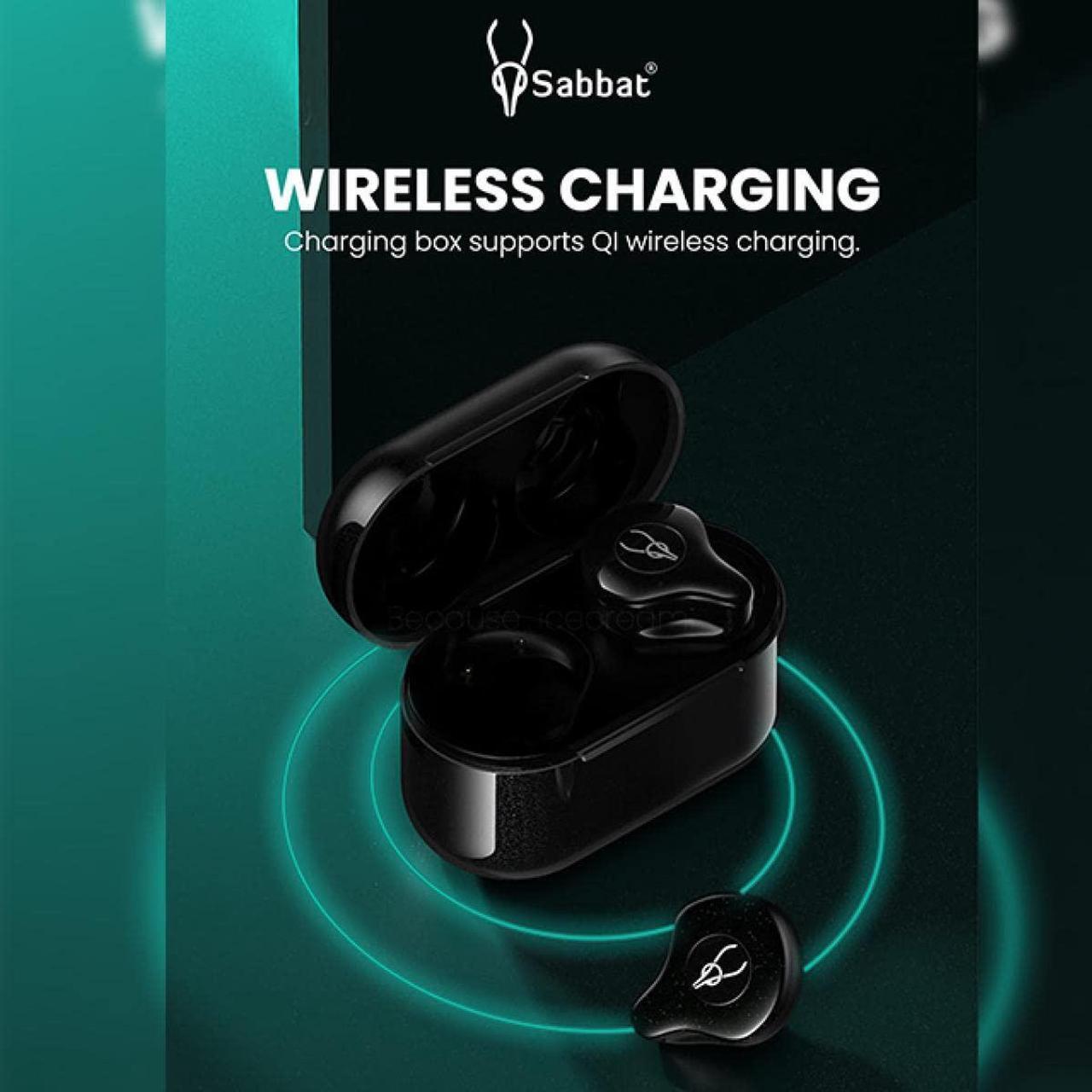 Alt view image 3 of 5 - ICESOMNUS Sabbat E12 Ultra Noise Cancelling Wireless Earbuds Blutooth 5.2 HiFi Stereo in-Ear Headphones with Built-in Mic and Wireless Charging Case Suitable for iOS, Android(Aurora Green)