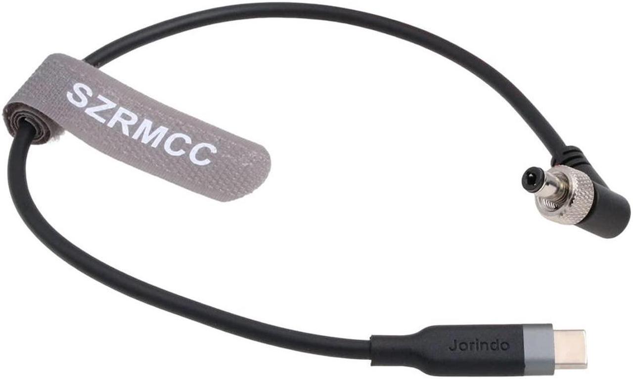 Alt view image 2 of 5 - SZRMCC 12V USB C Type-C to Locking DC 5.5x2.5mm Right Angle PD Trigger Power Cable for KiPRO LCD Atomos Ninja V Monitor