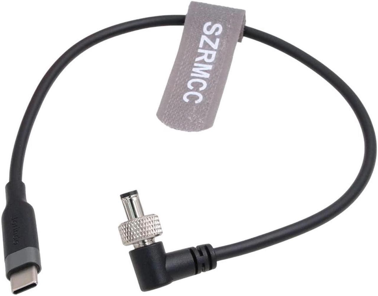 Alt view image 3 of 5 - SZRMCC 12V USB C Type-C to Locking DC 5.5x2.5mm Right Angle PD Trigger Power Cable for KiPRO LCD Atomos Ninja V Monitor