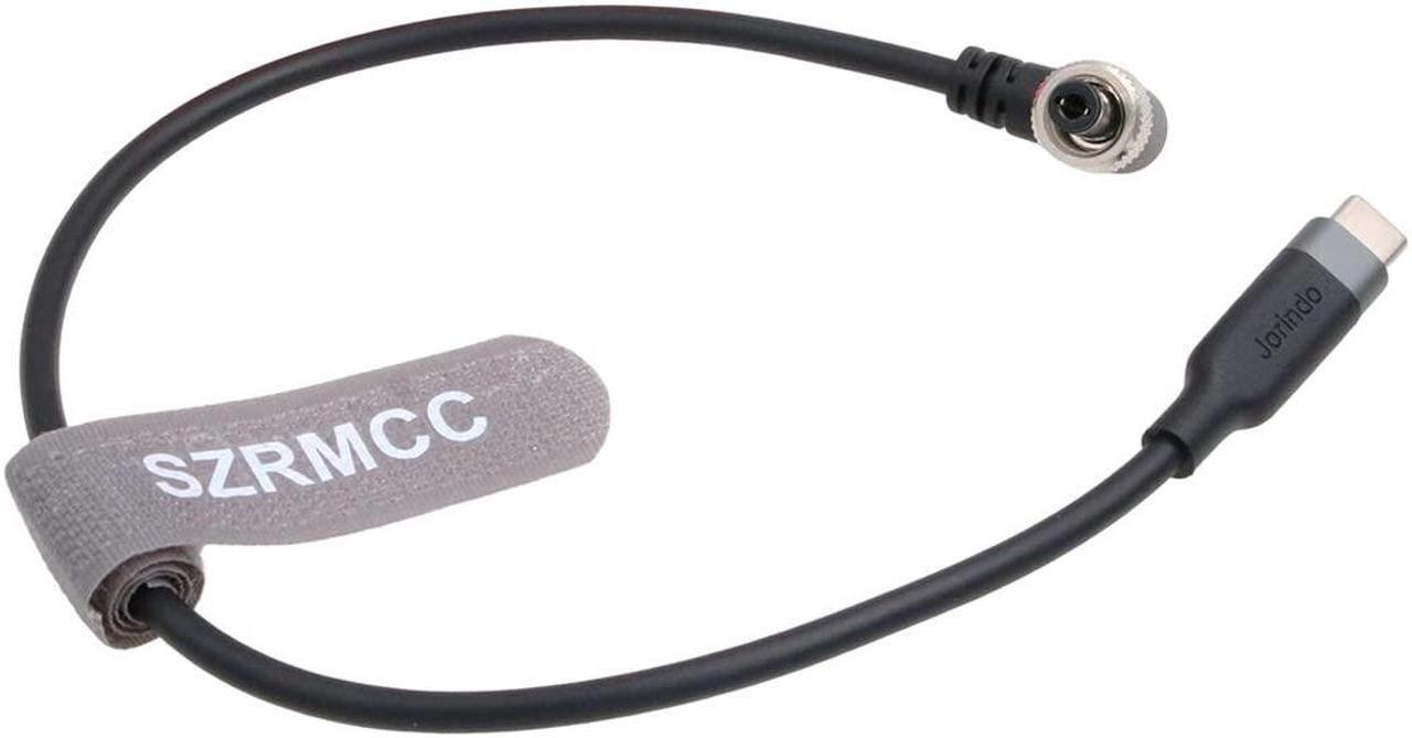 Alt view image 4 of 5 - SZRMCC 12V USB C Type-C to Locking DC 5.5x2.5mm Right Angle PD Trigger Power Cable for KiPRO LCD Atomos Ninja V Monitor
