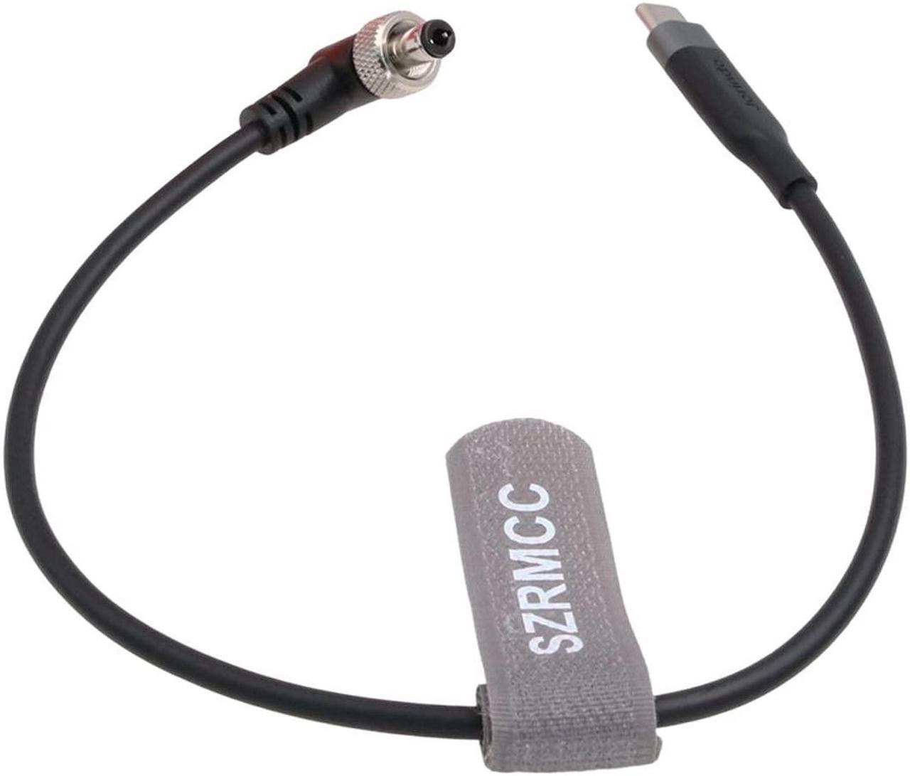 Alt view image 5 of 5 - SZRMCC 12V USB C Type-C to Locking DC 5.5x2.5mm Right Angle PD Trigger Power Cable for KiPRO LCD Atomos Ninja V Monitor